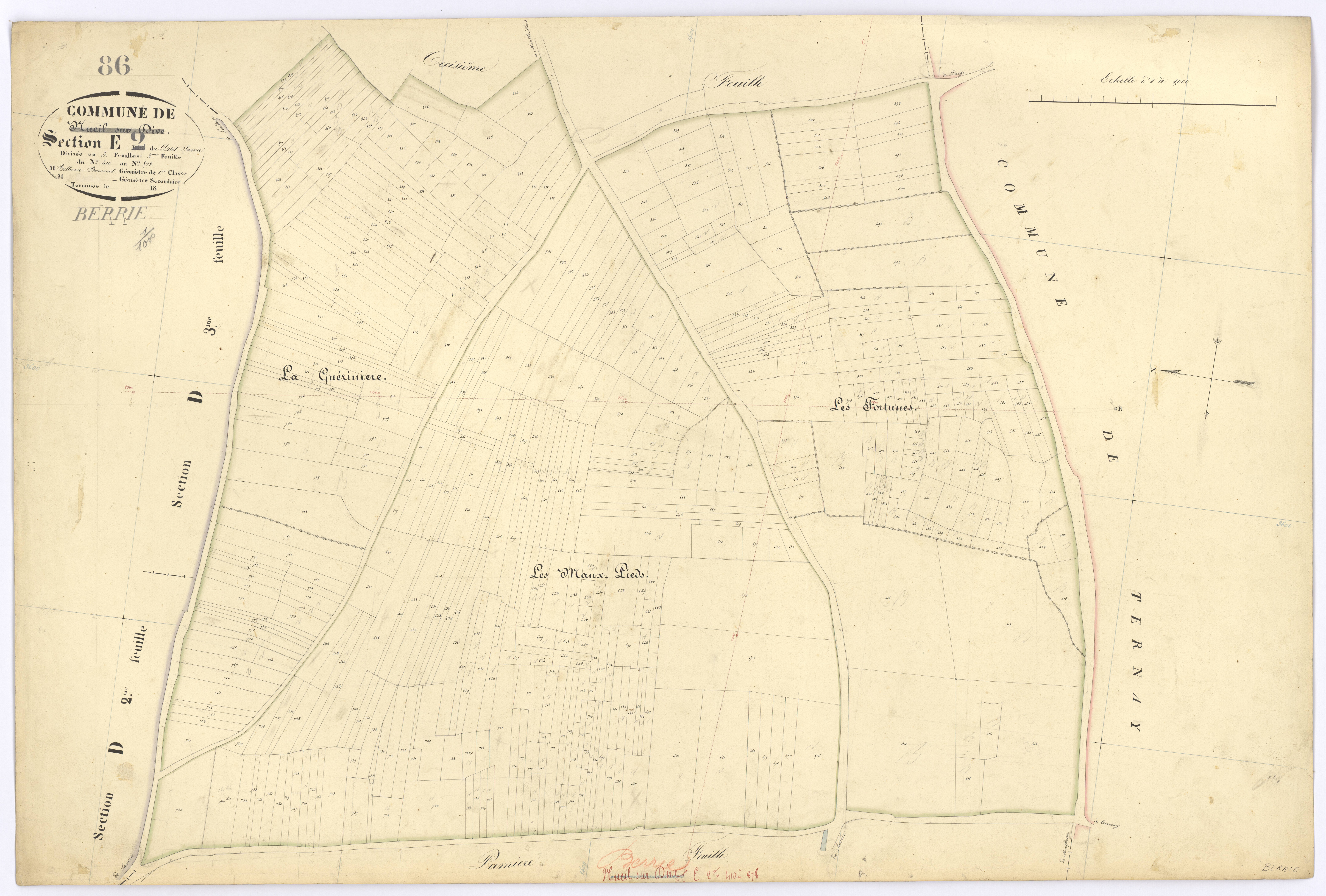 Berrie - FRAD086_cadastre Plans 