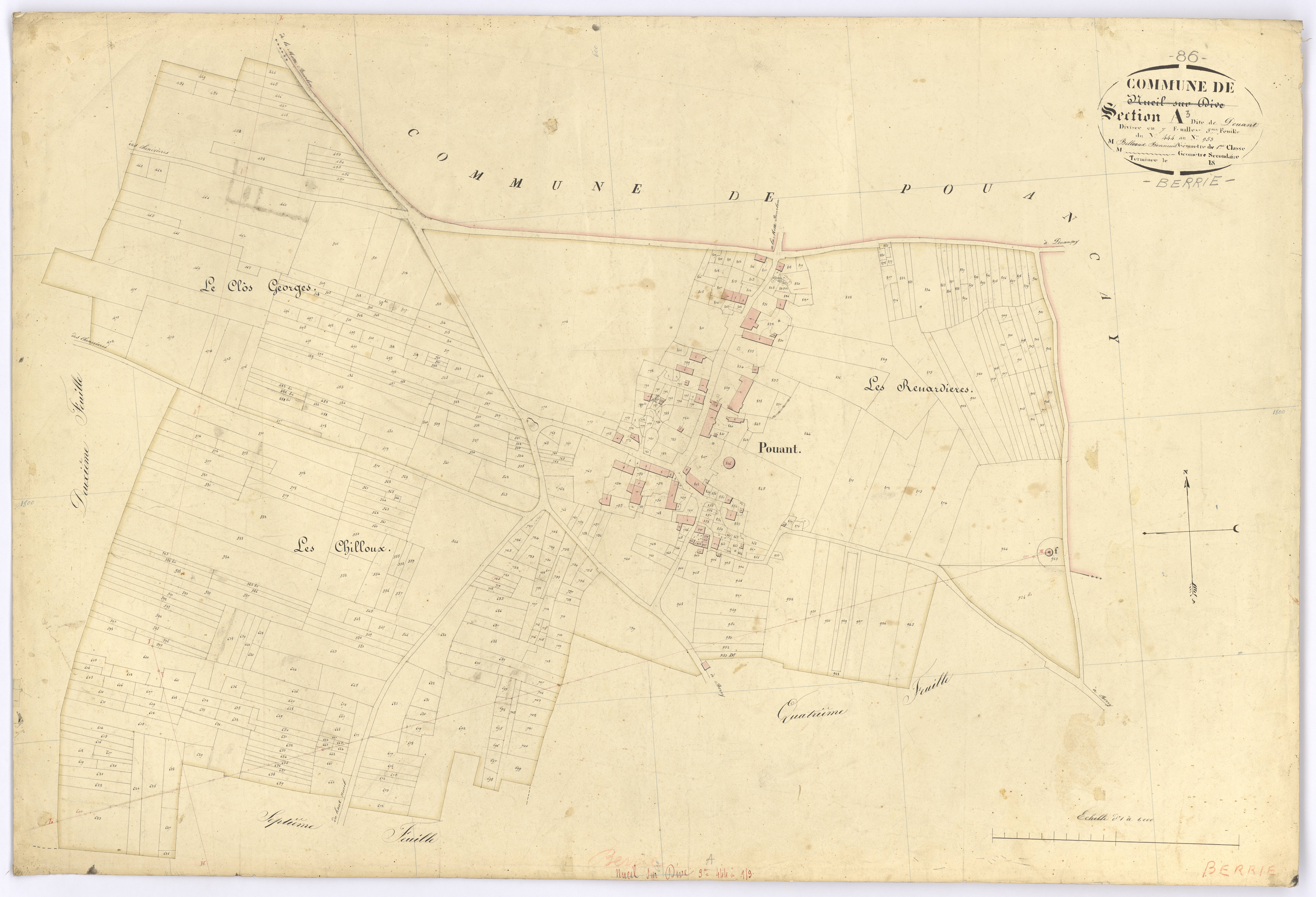 Berrie - FRAD086_cadastre Plans 