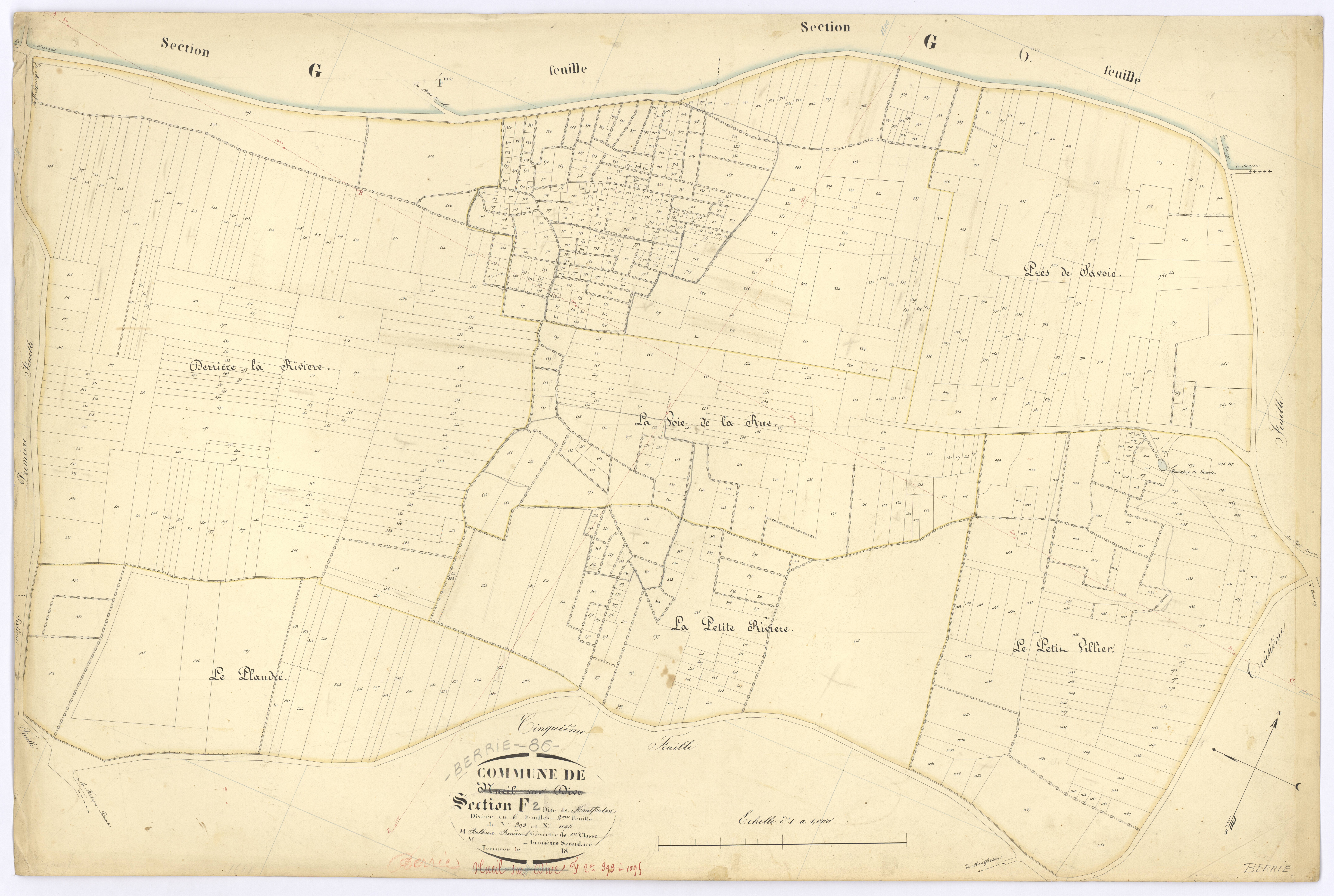 Berrie - FRAD086_cadastre Plans 