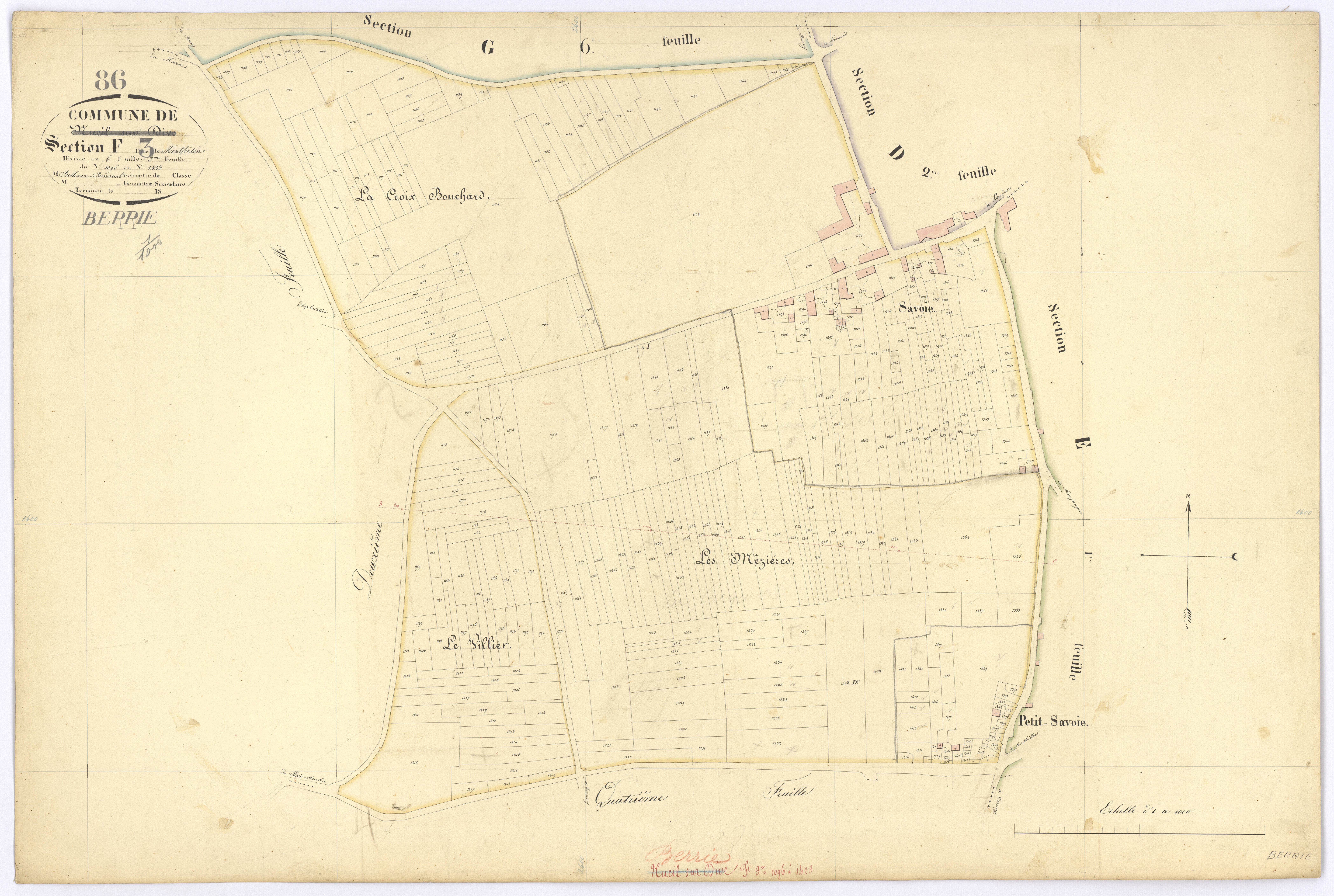 Berrie - FRAD086_cadastre Plans 
