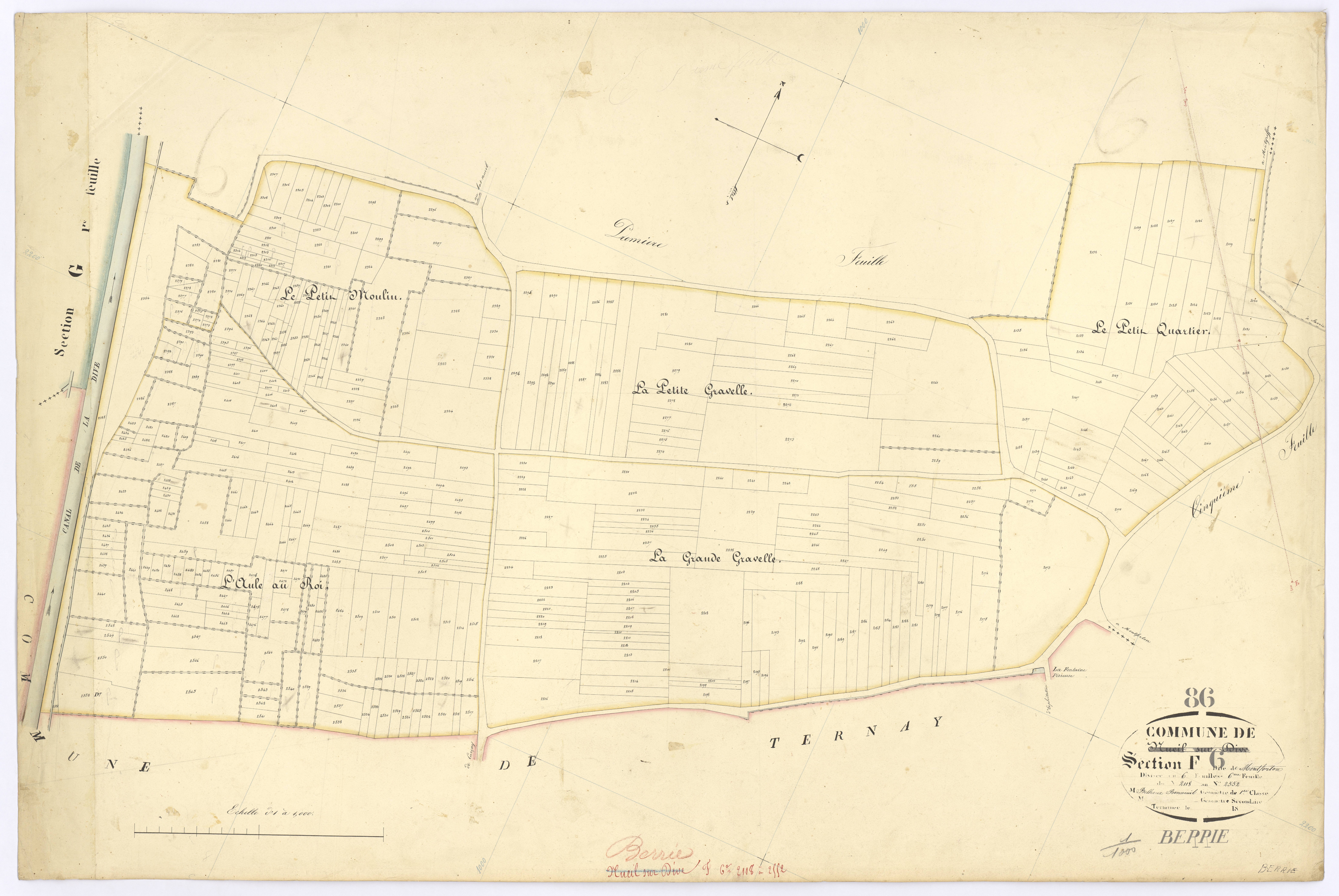 Berrie - FRAD086_cadastre Plans 