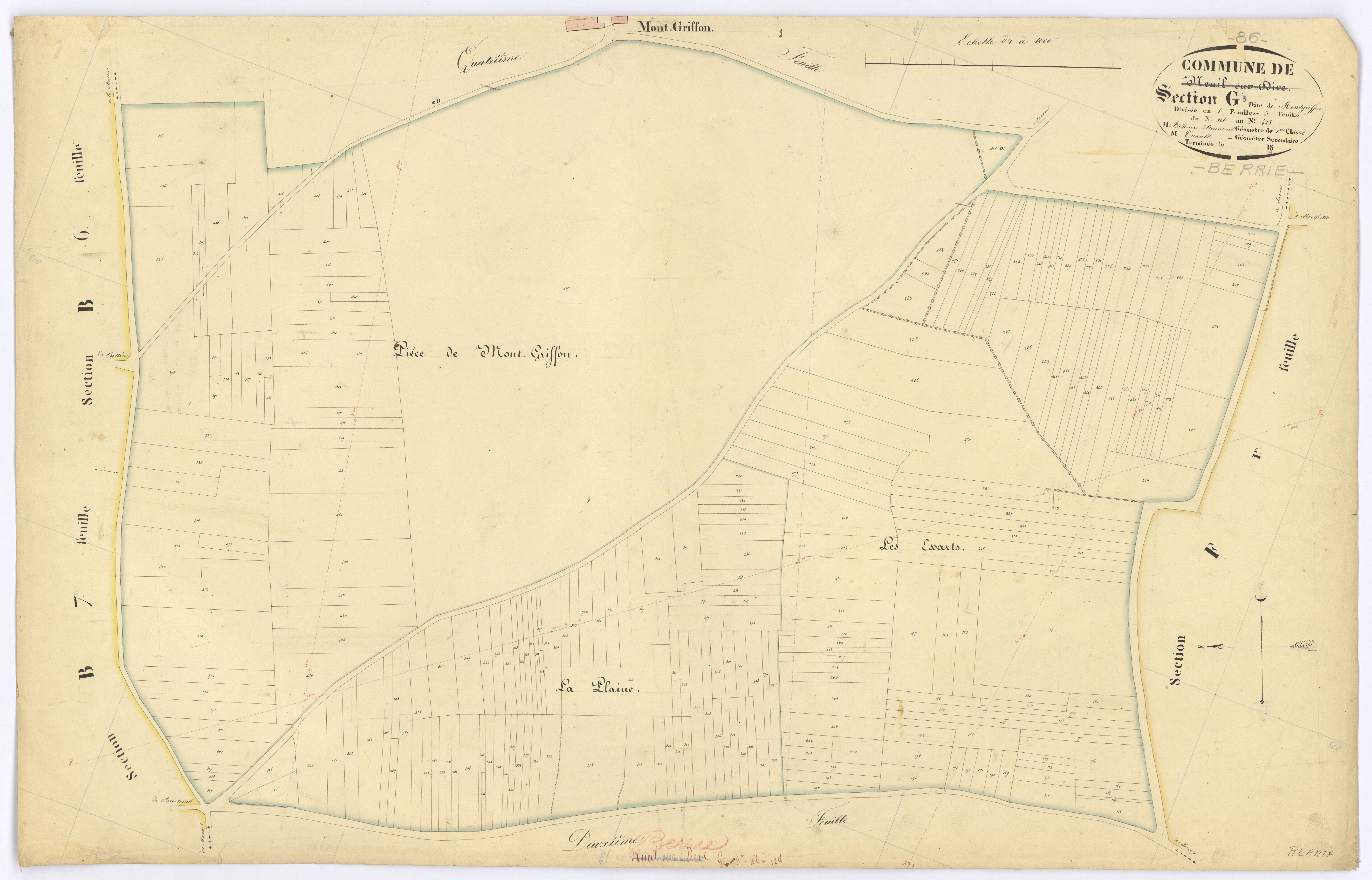 Berrie - FRAD086_cadastre Plans 