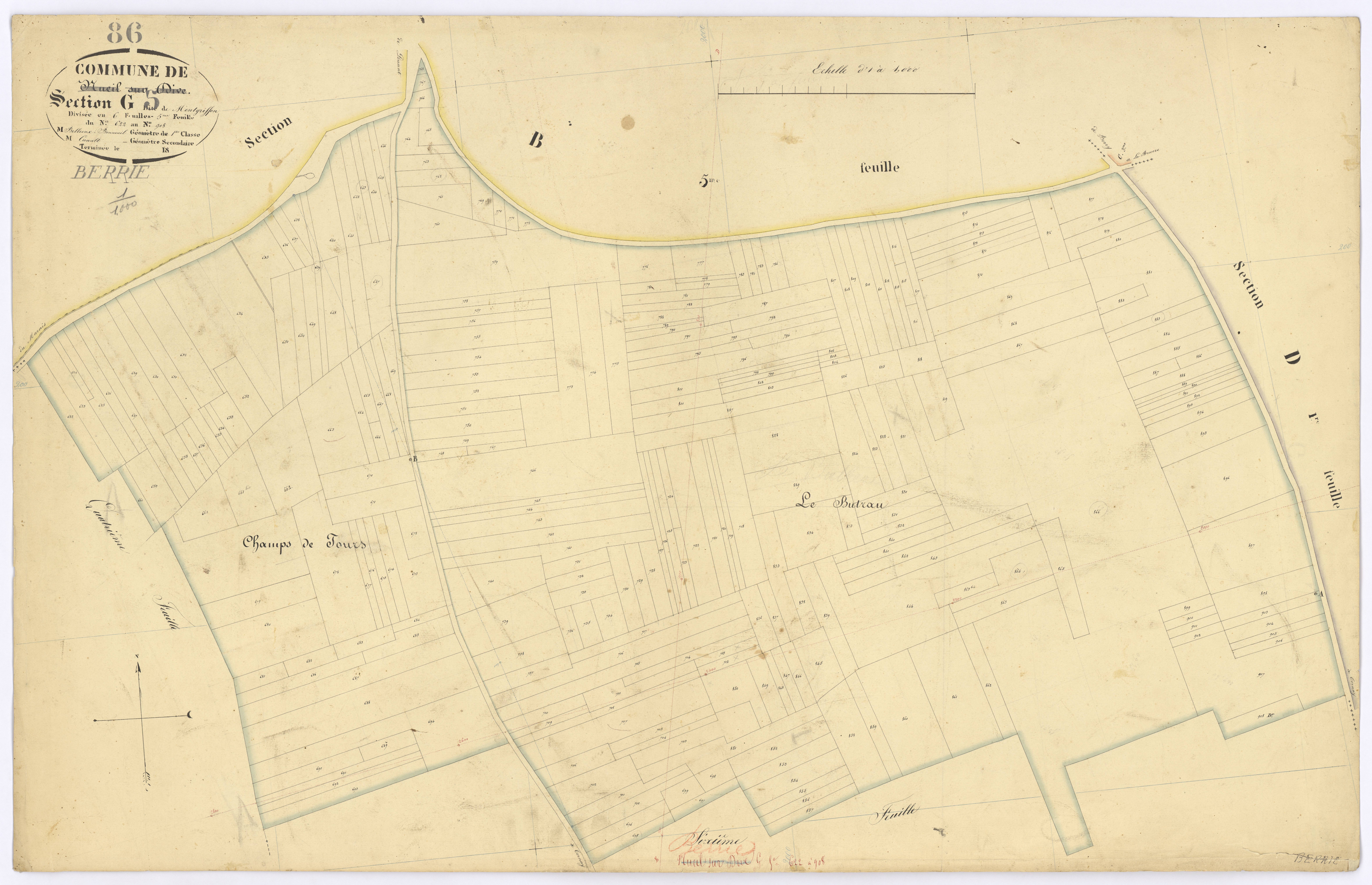 Berrie - FRAD086_cadastre Plans 