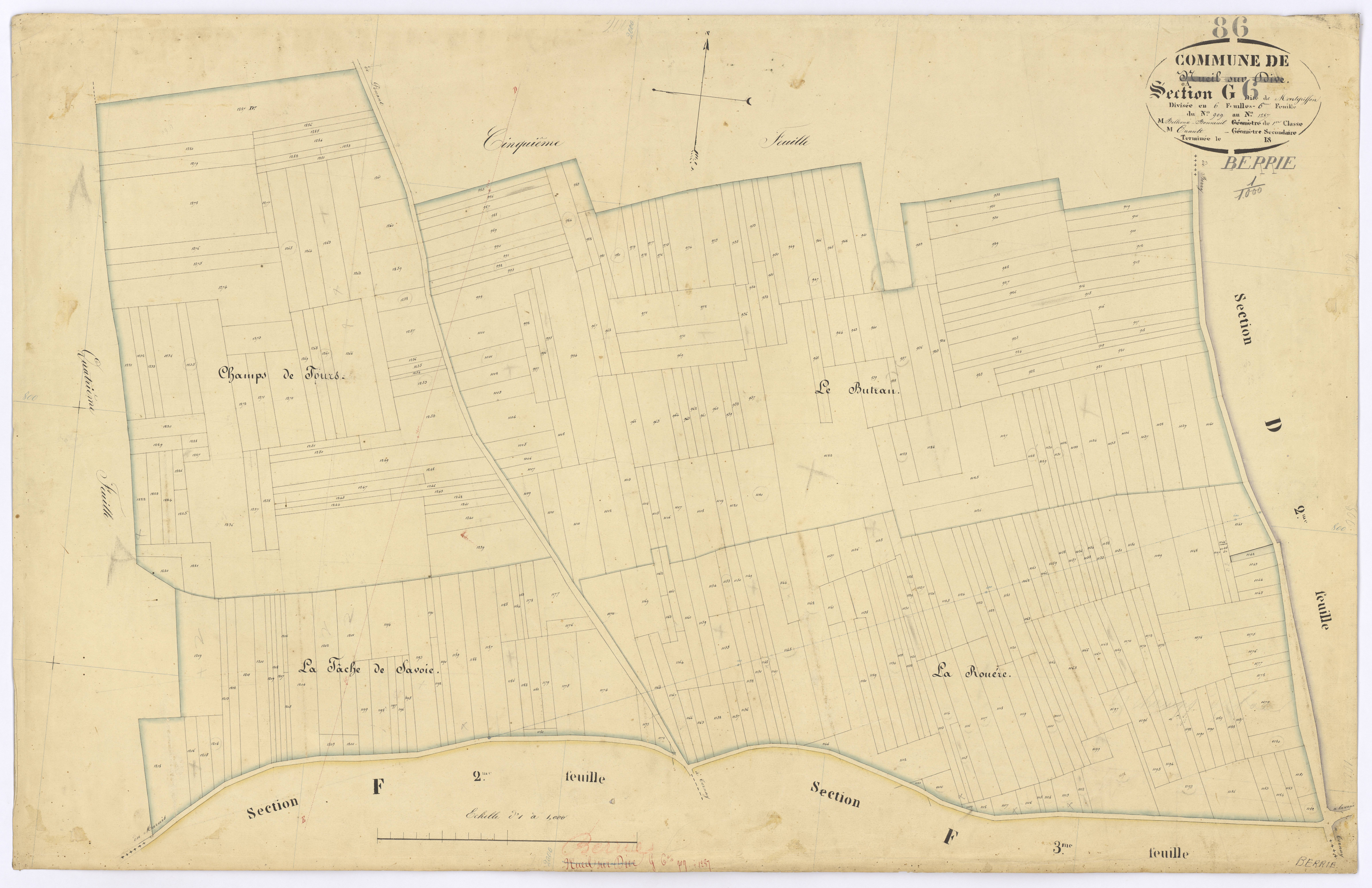 Berrie - FRAD086_cadastre Plans 