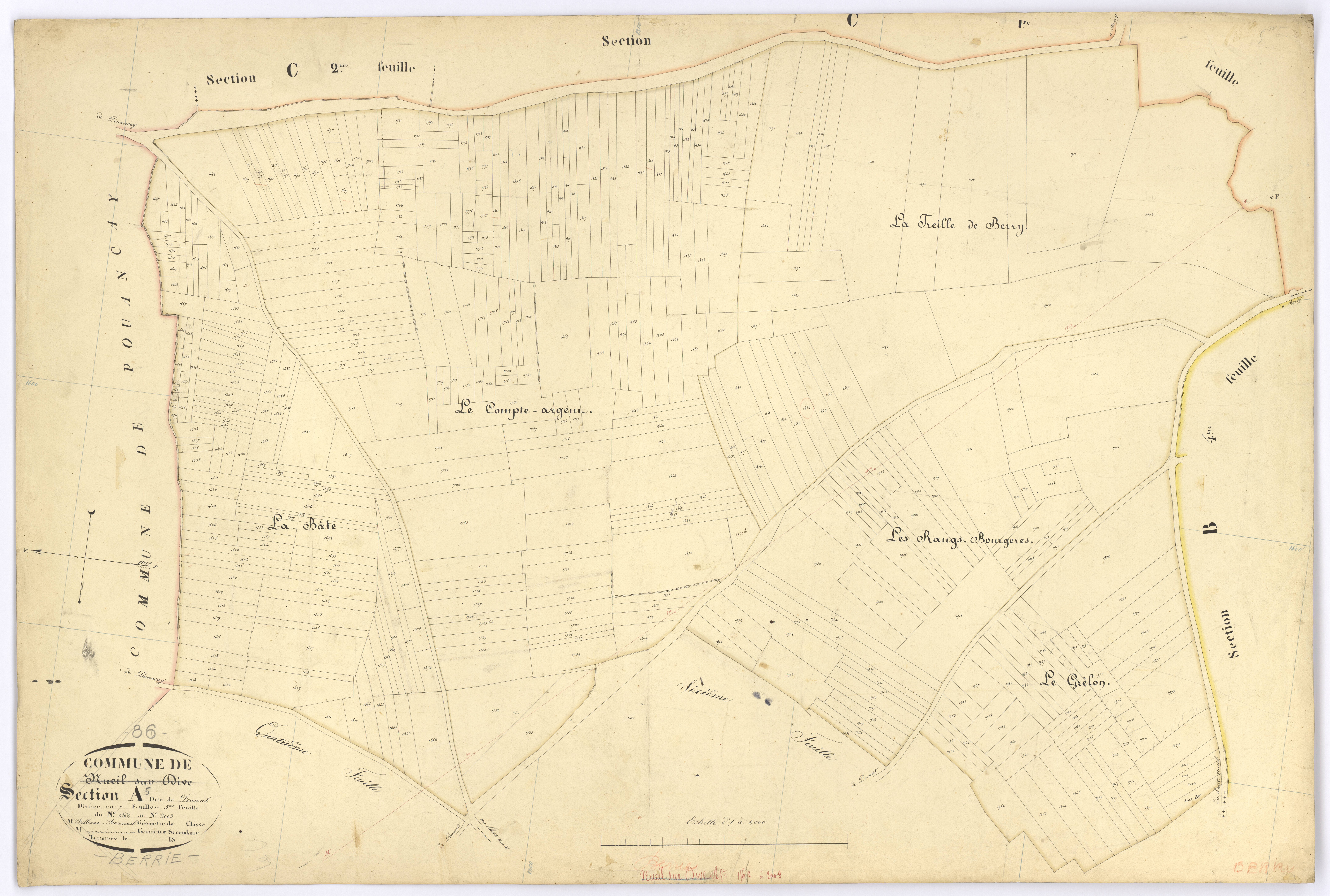 Berrie - FRAD086_cadastre Plans 