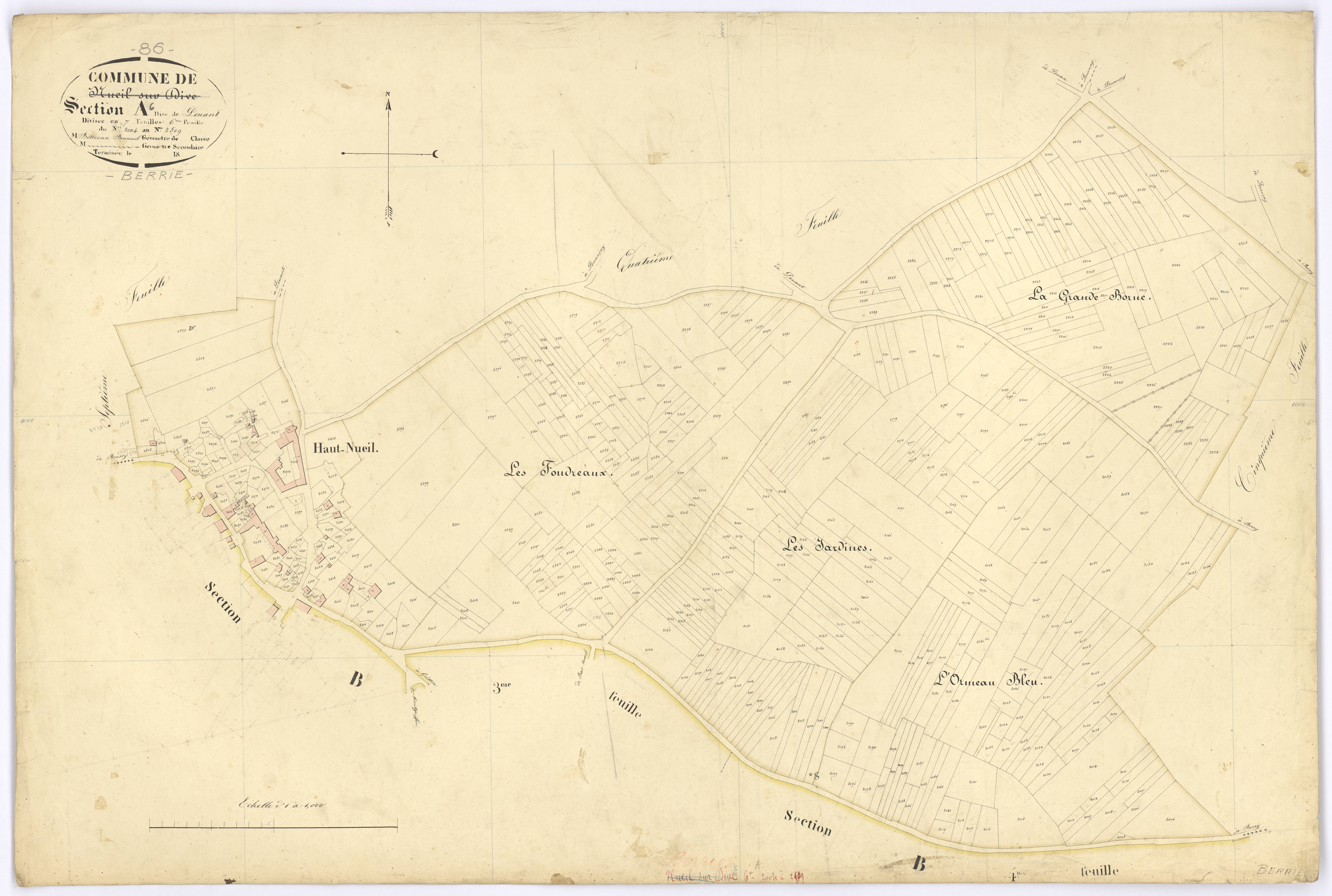 Berrie - FRAD086_cadastre Plans 