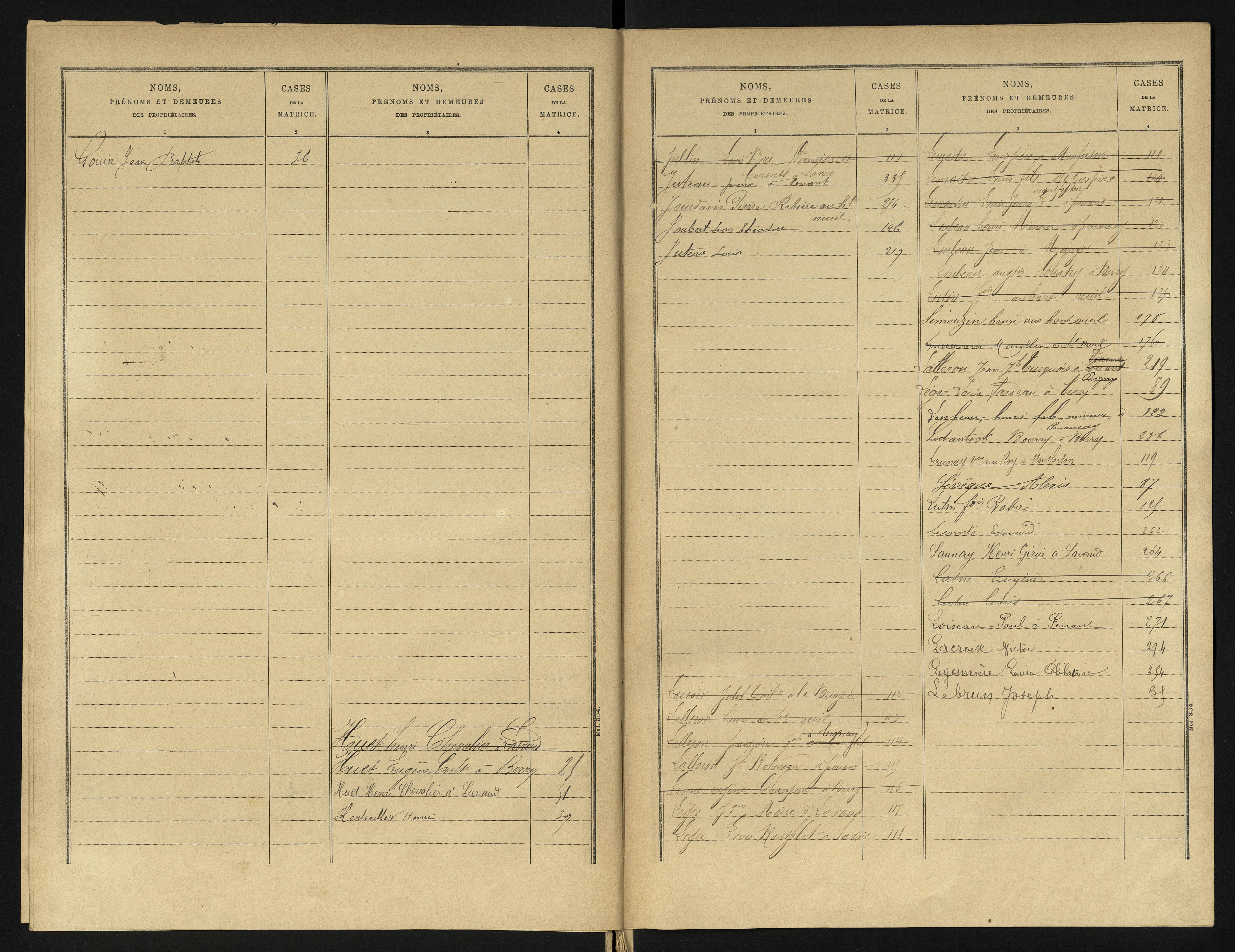 Berrie - FRAD086_cadastre Cases 1-280 