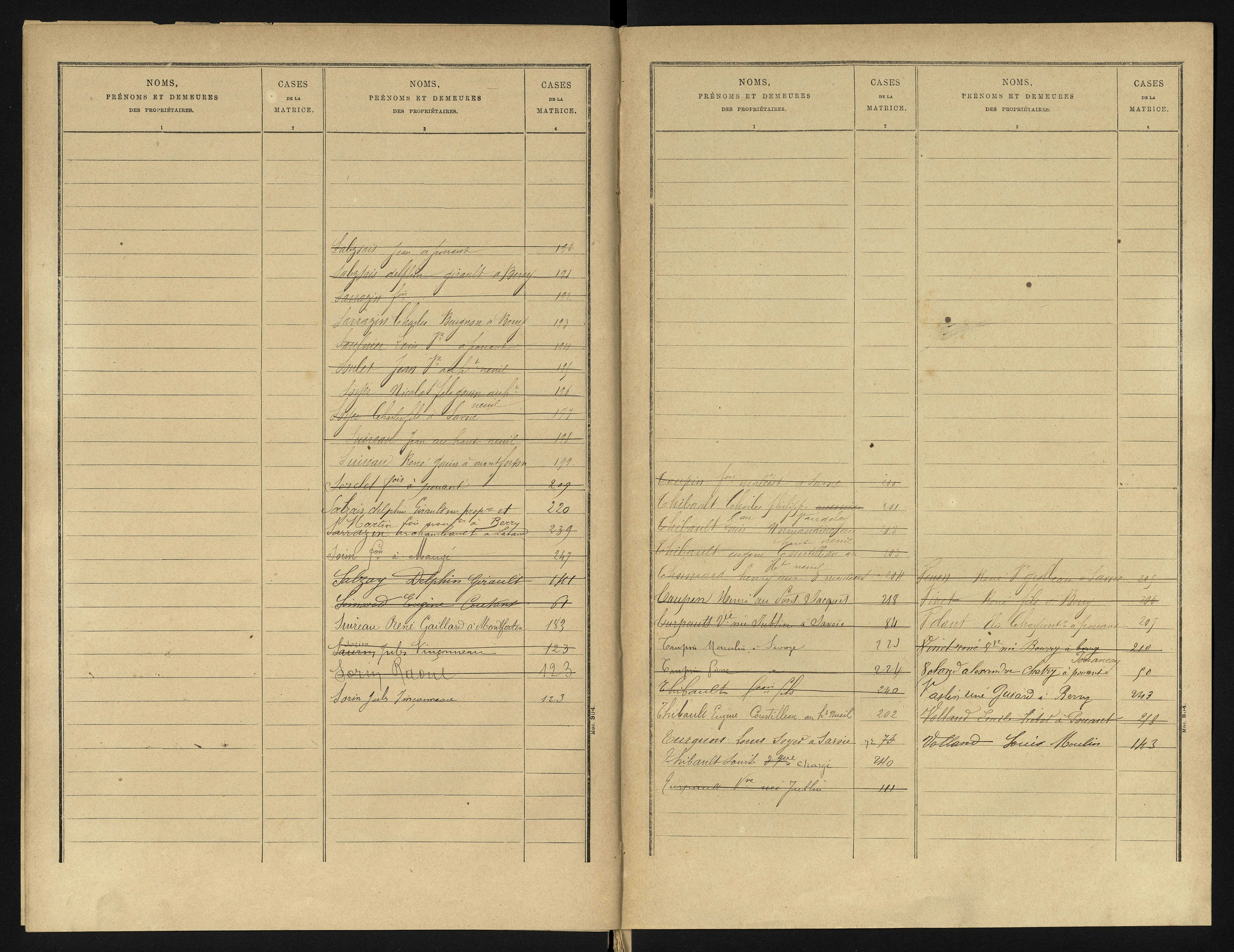 Berrie - FRAD086_cadastre Cases 1-280 