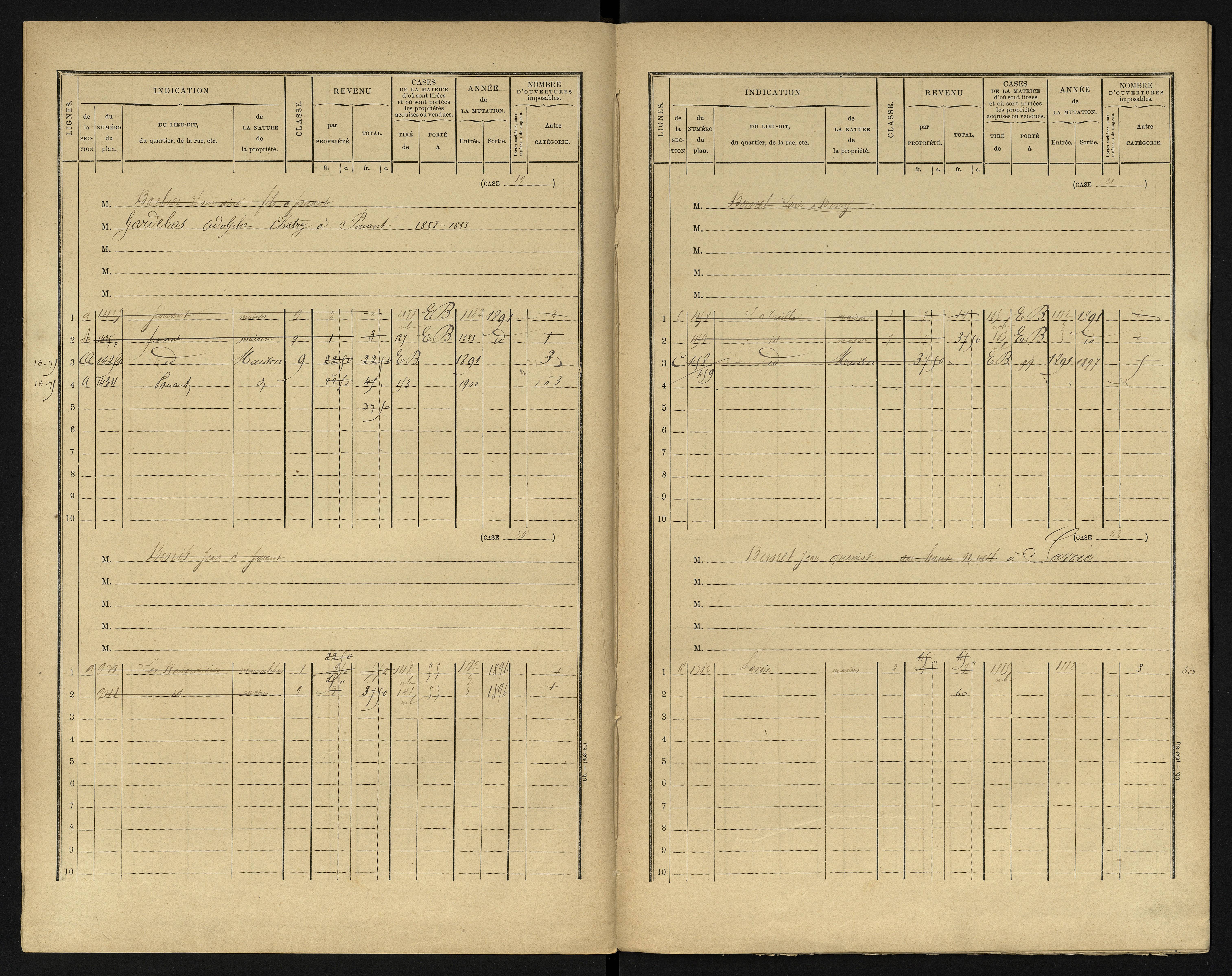Berrie - FRAD086_cadastre Cases 1-280 