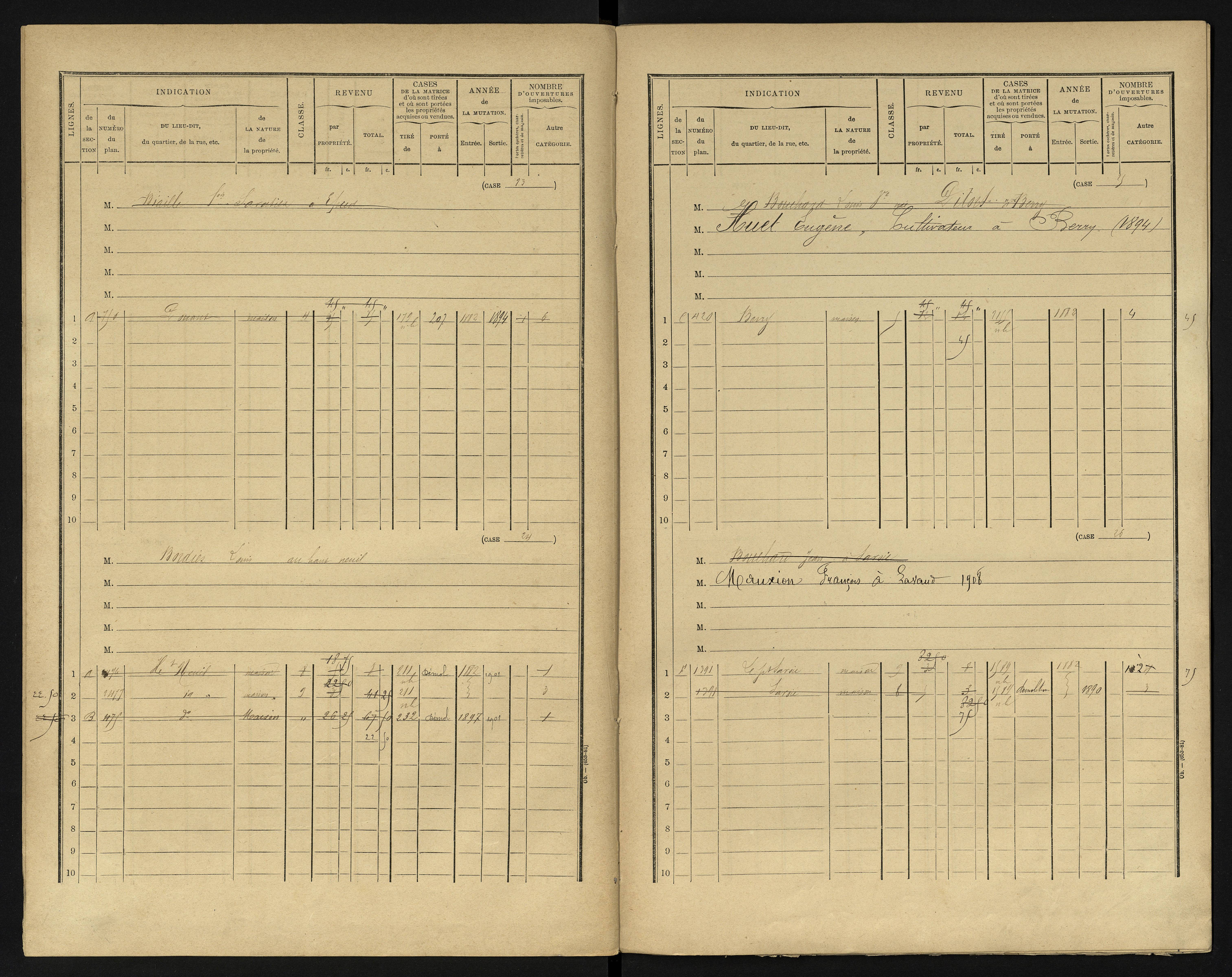 Berrie - FRAD086_cadastre Cases 1-280 