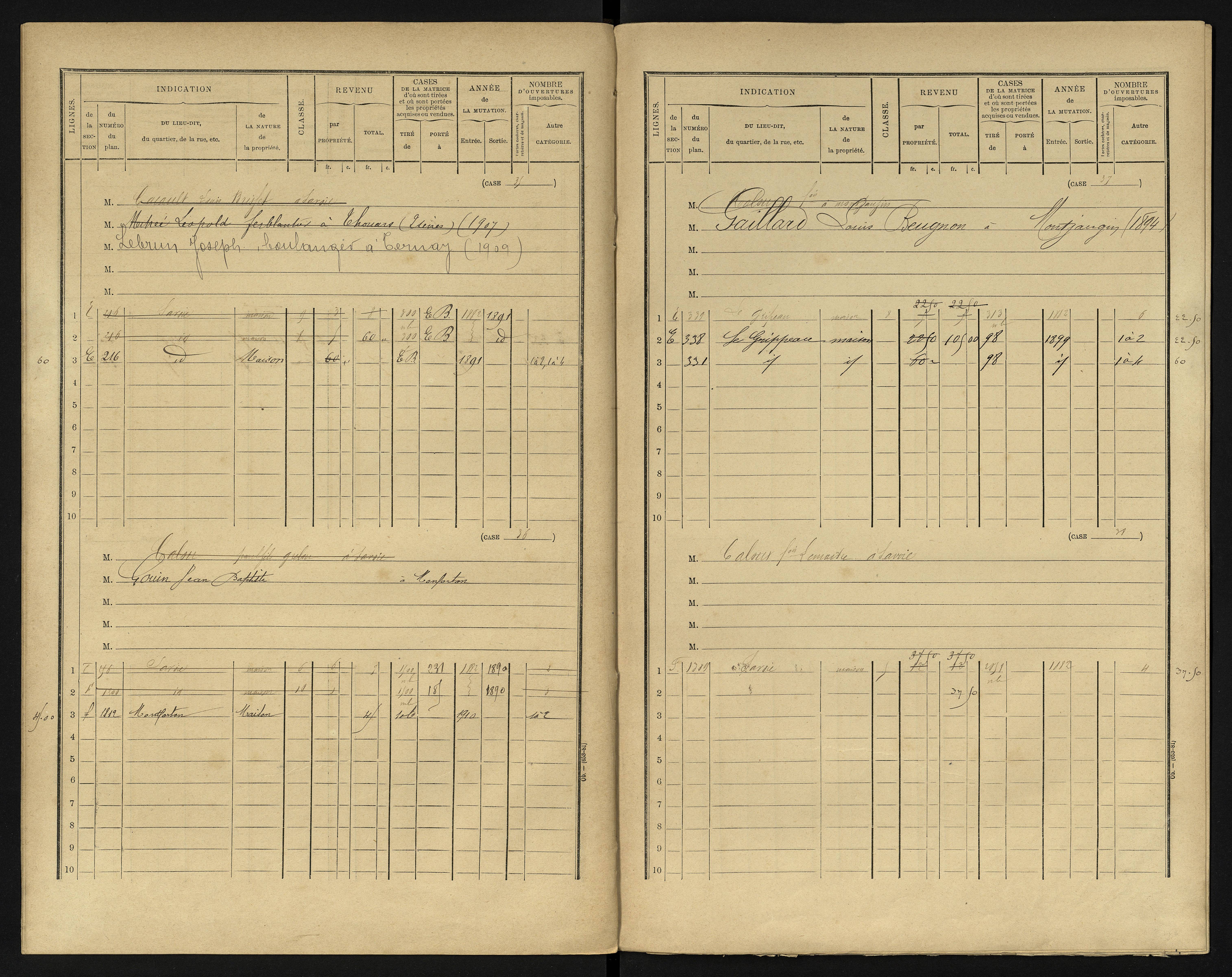 Berrie - FRAD086_cadastre Cases 1-280 
