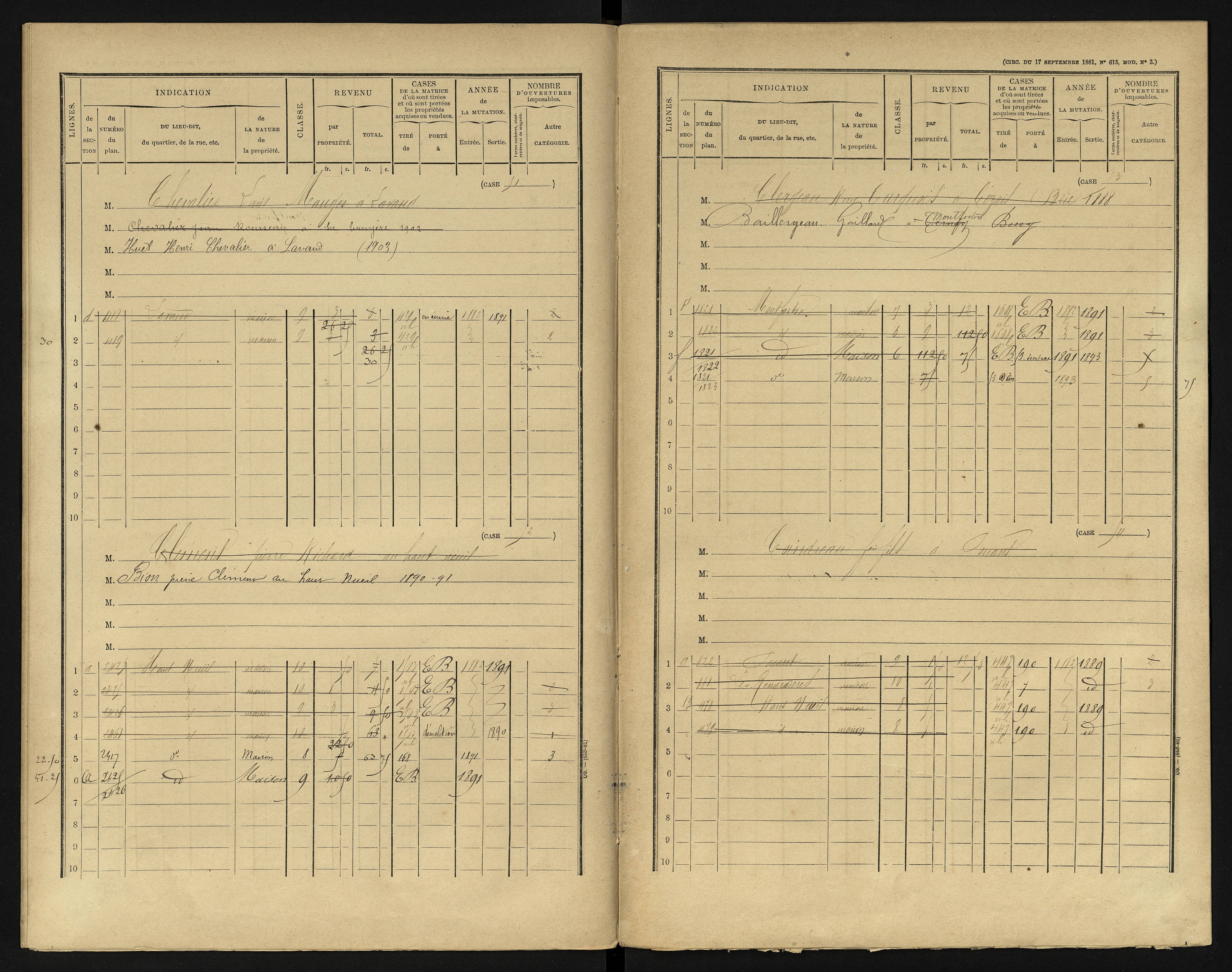 Berrie - FRAD086_cadastre Cases 1-280 