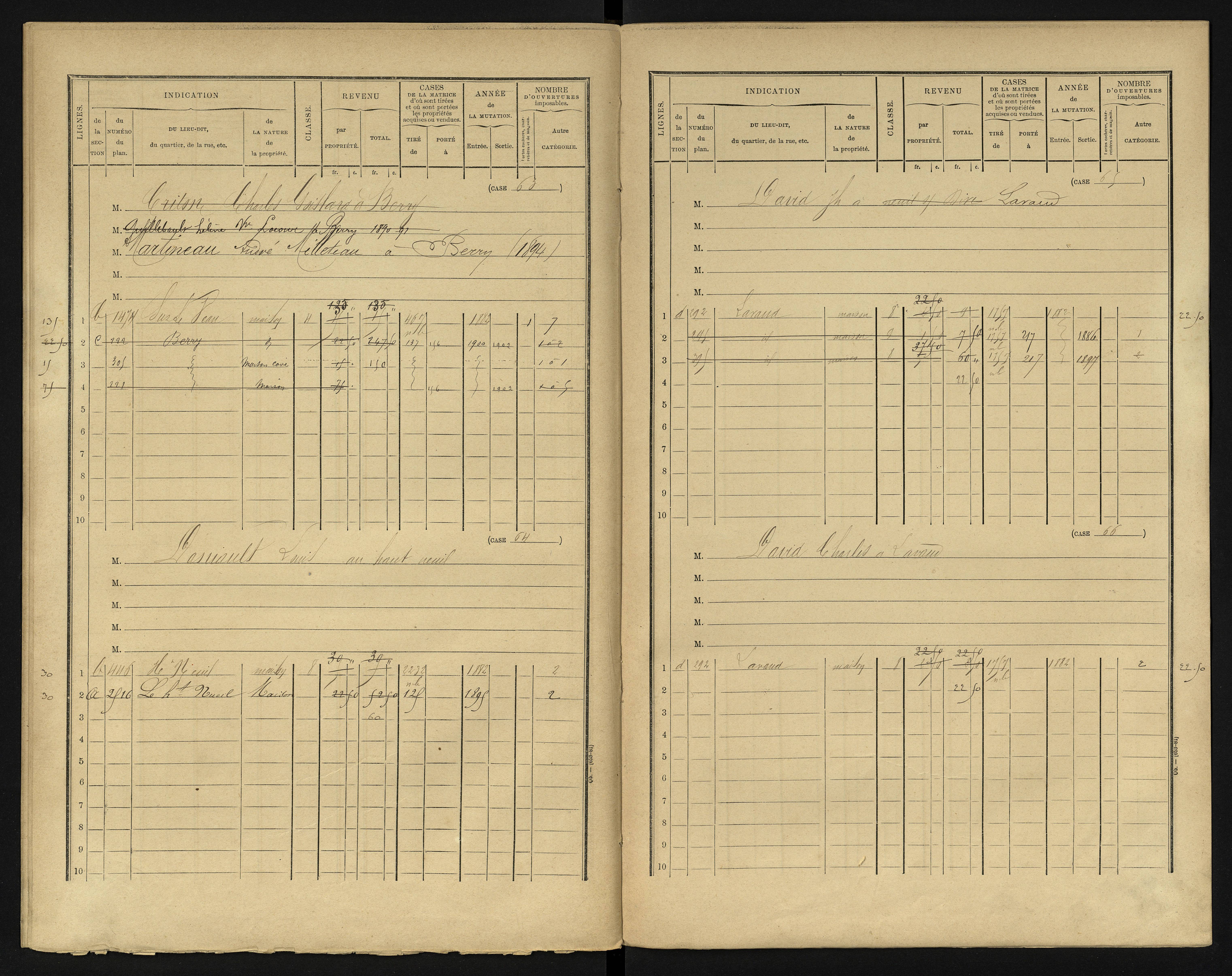 Berrie - FRAD086_cadastre Cases 1-280 
