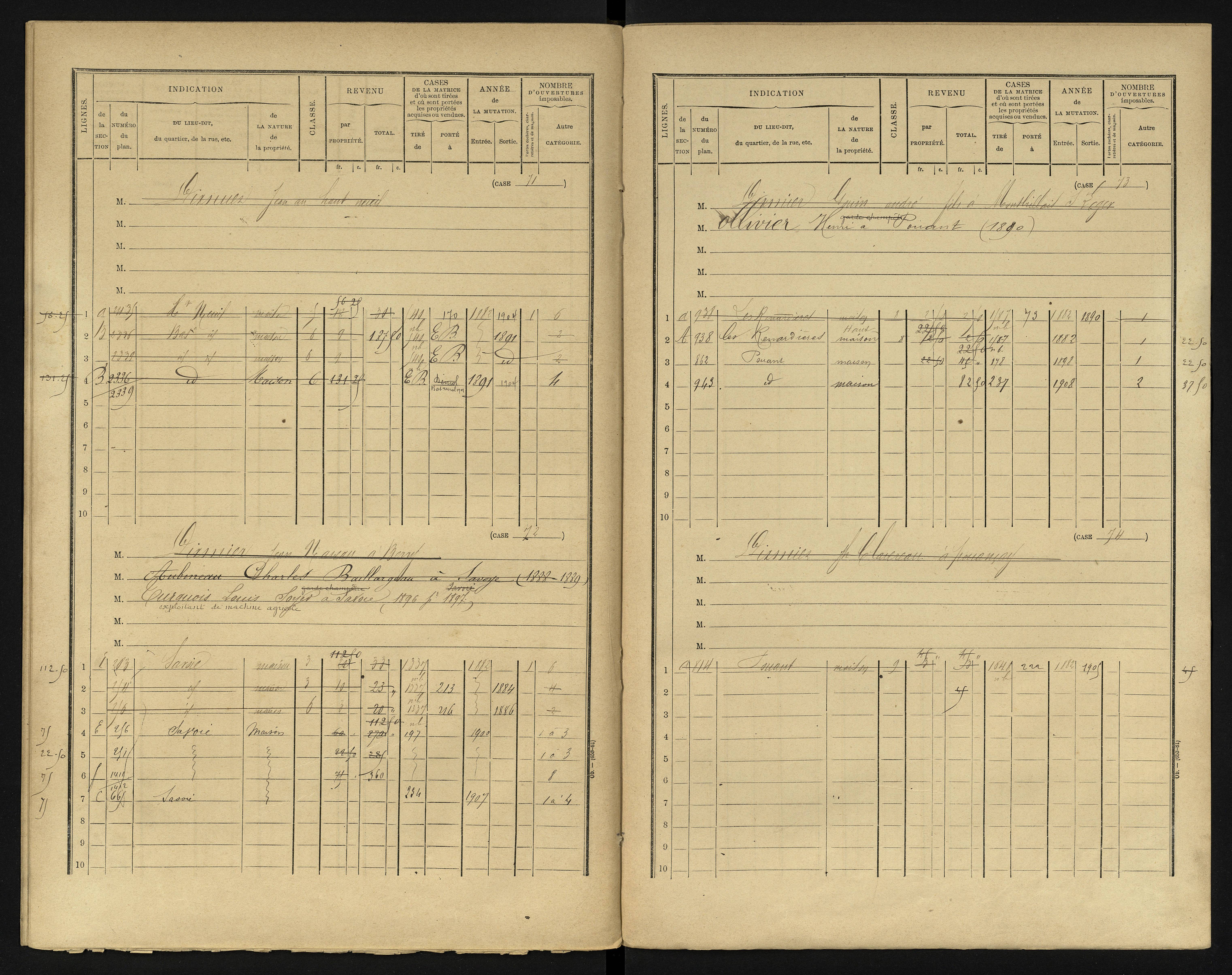 Berrie - FRAD086_cadastre Cases 1-280 