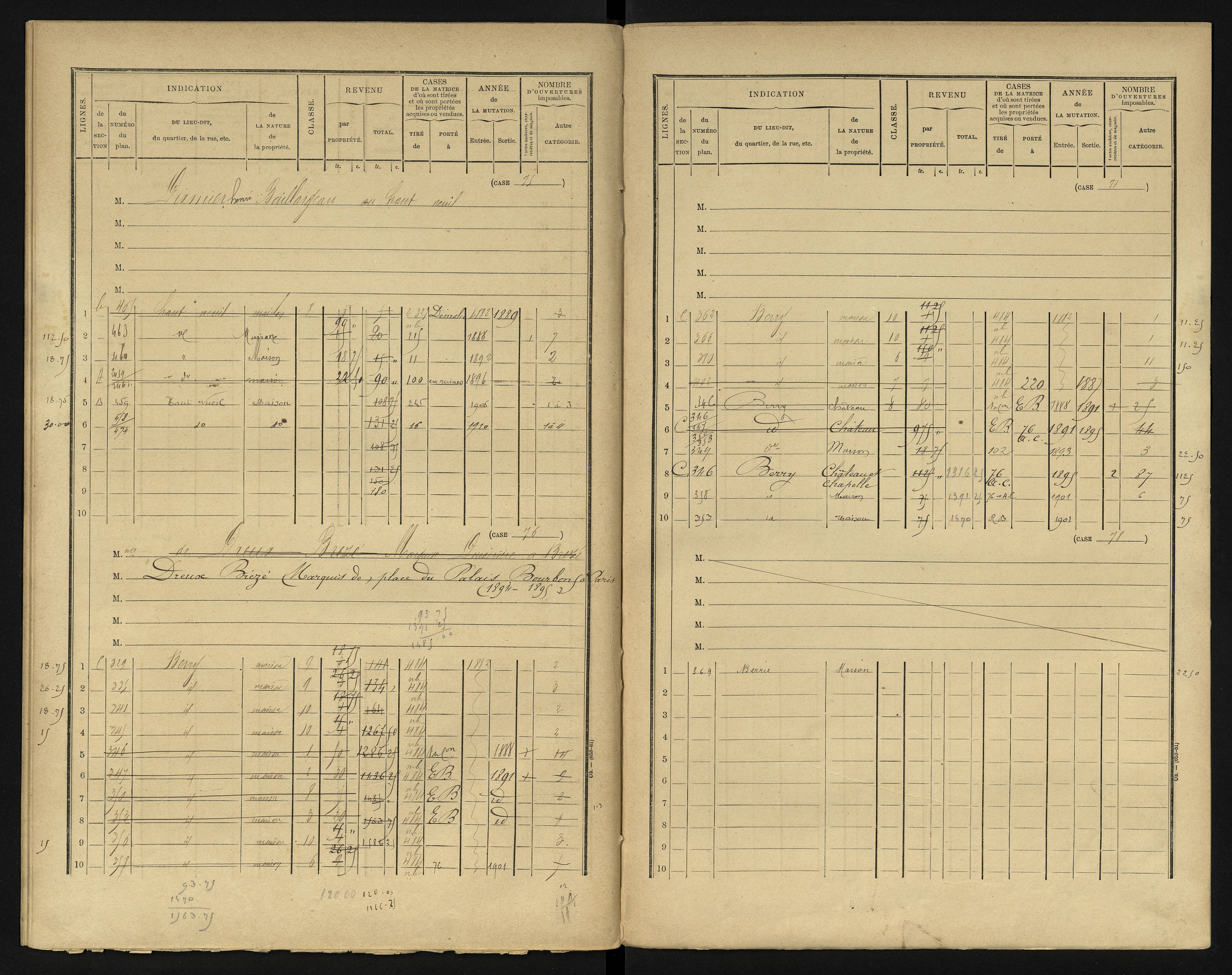 Berrie - FRAD086_cadastre Cases 1-280 