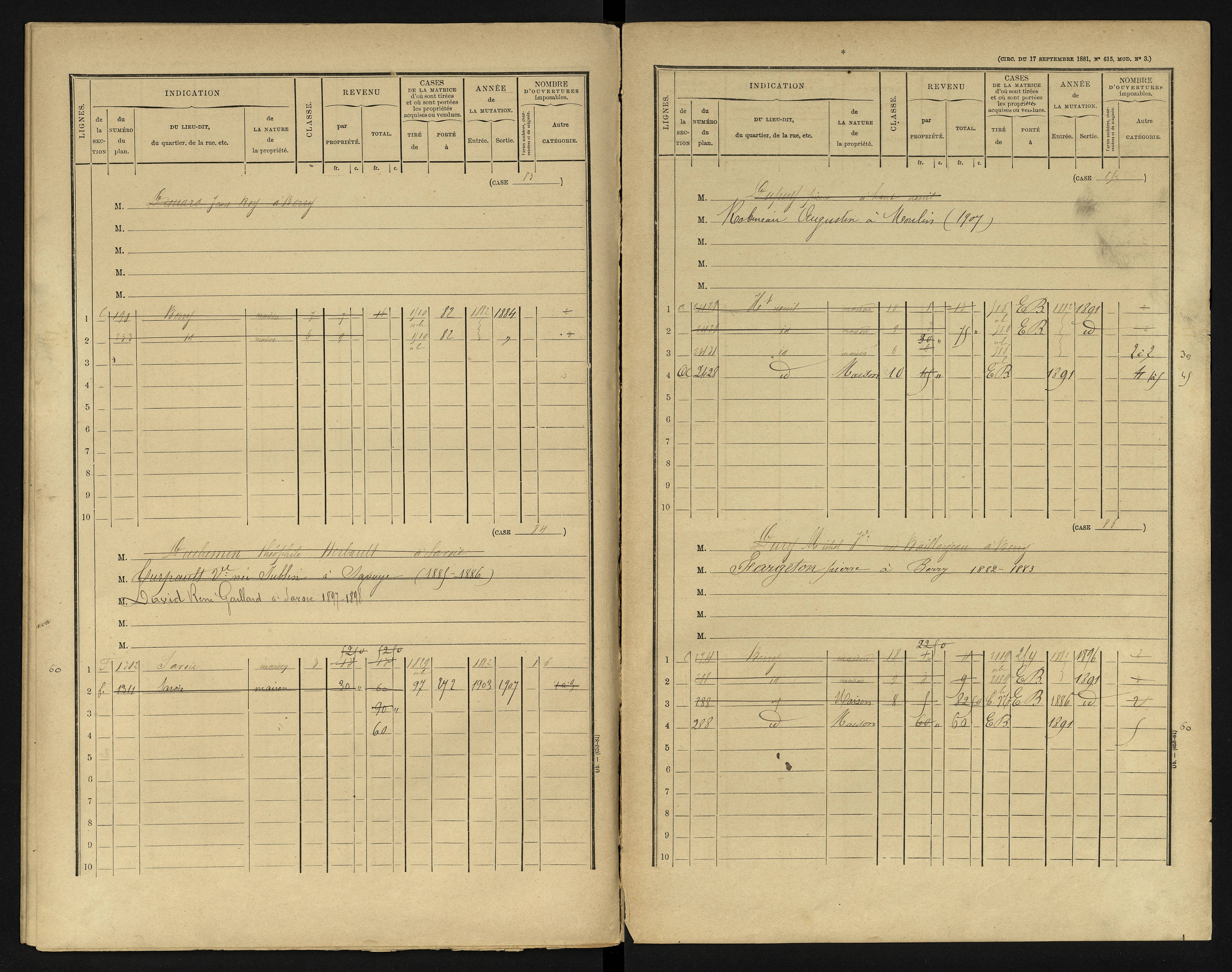 Berrie - FRAD086_cadastre Cases 1-280 