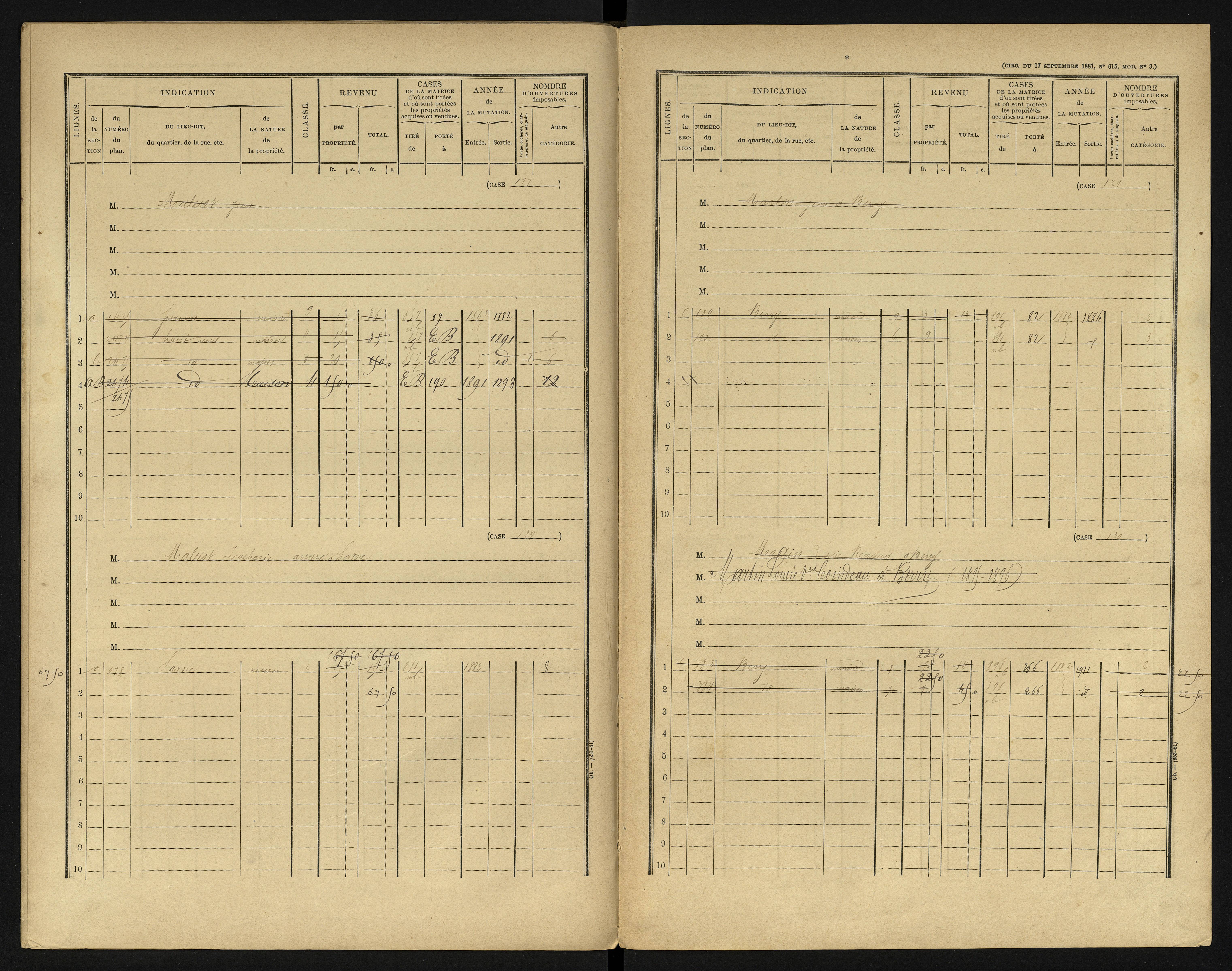 Berrie - FRAD086_cadastre Cases 1-280 