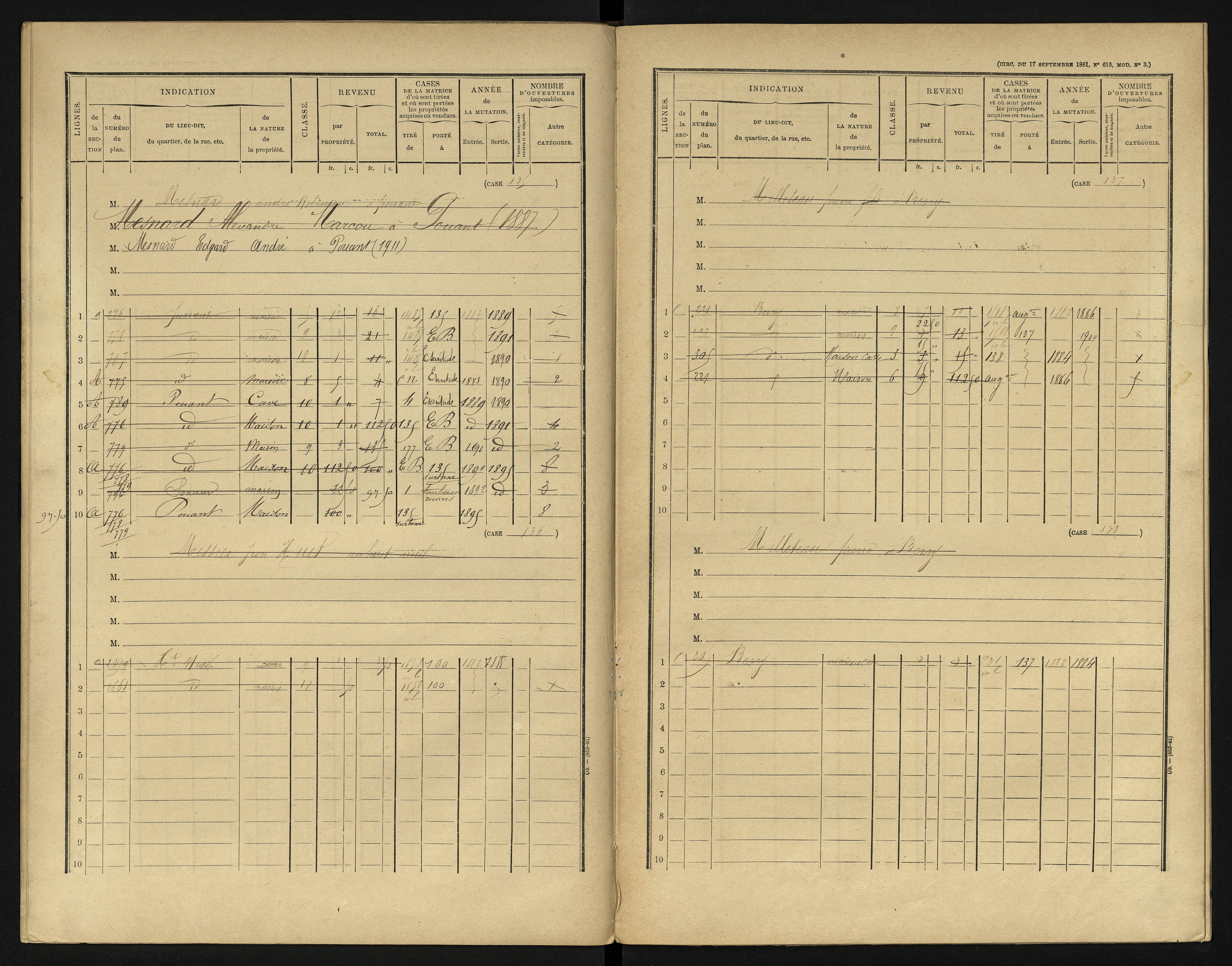 Berrie - FRAD086_cadastre Cases 1-280 