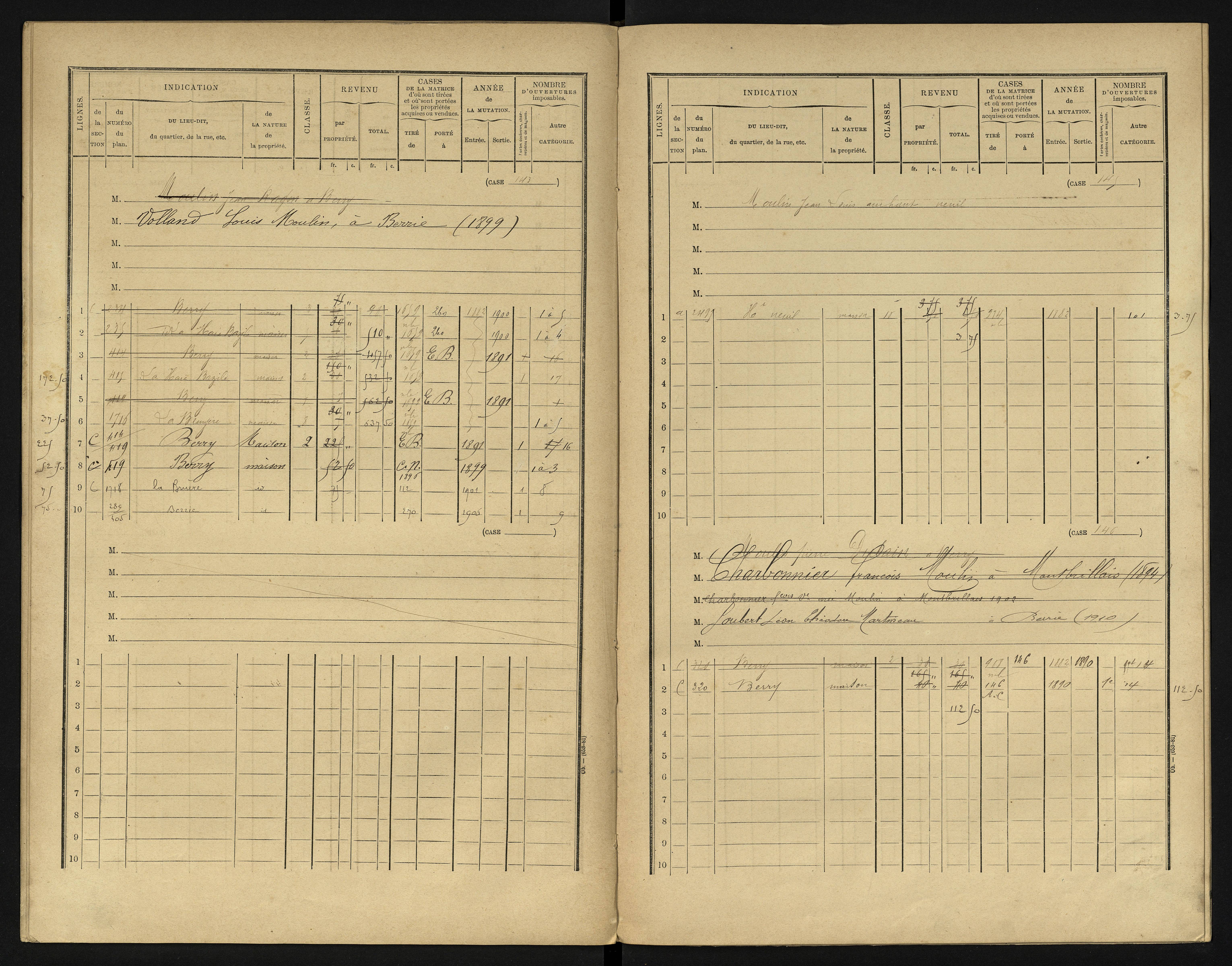 Berrie - FRAD086_cadastre Cases 1-280 