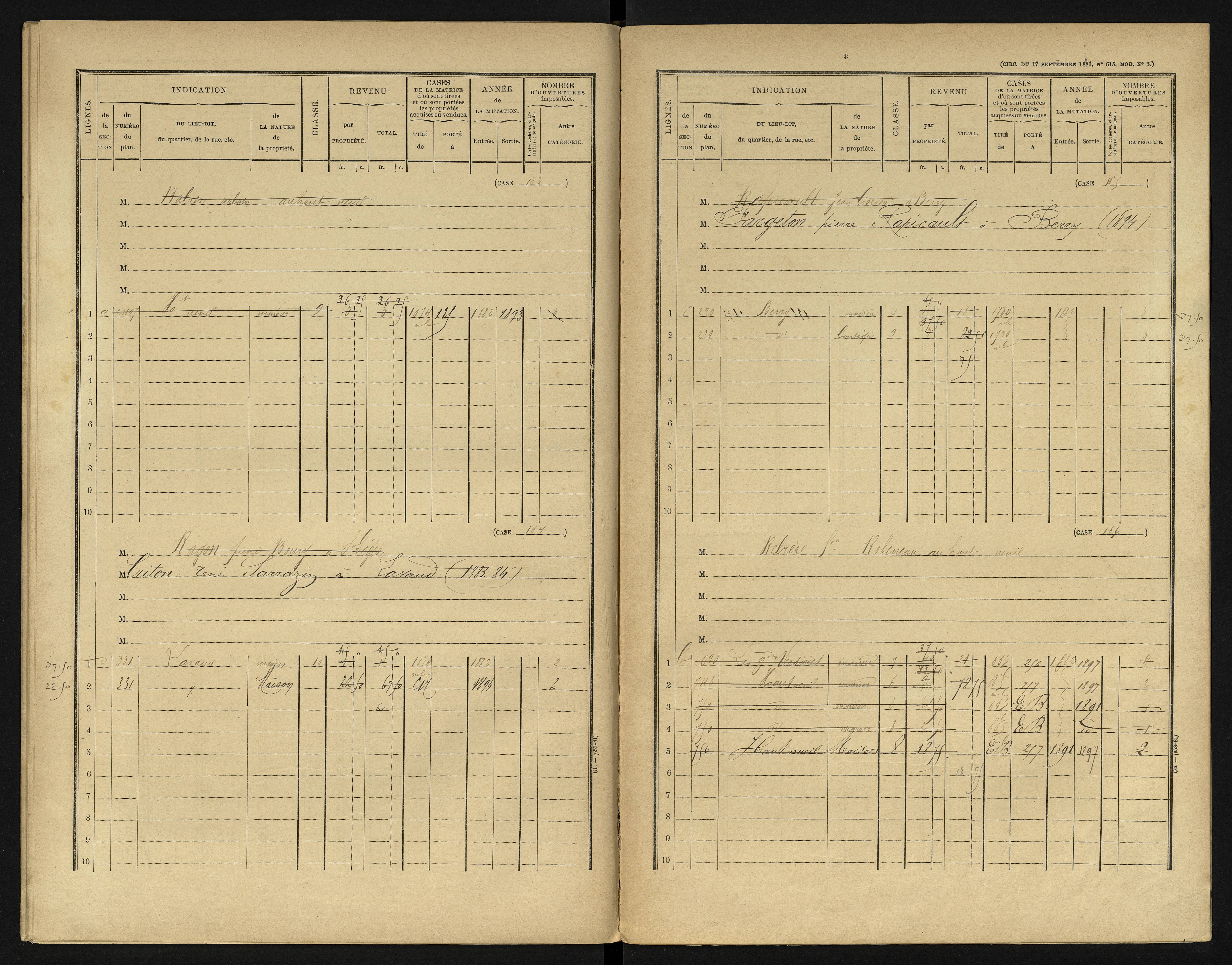 Berrie - FRAD086_cadastre Cases 1-280 