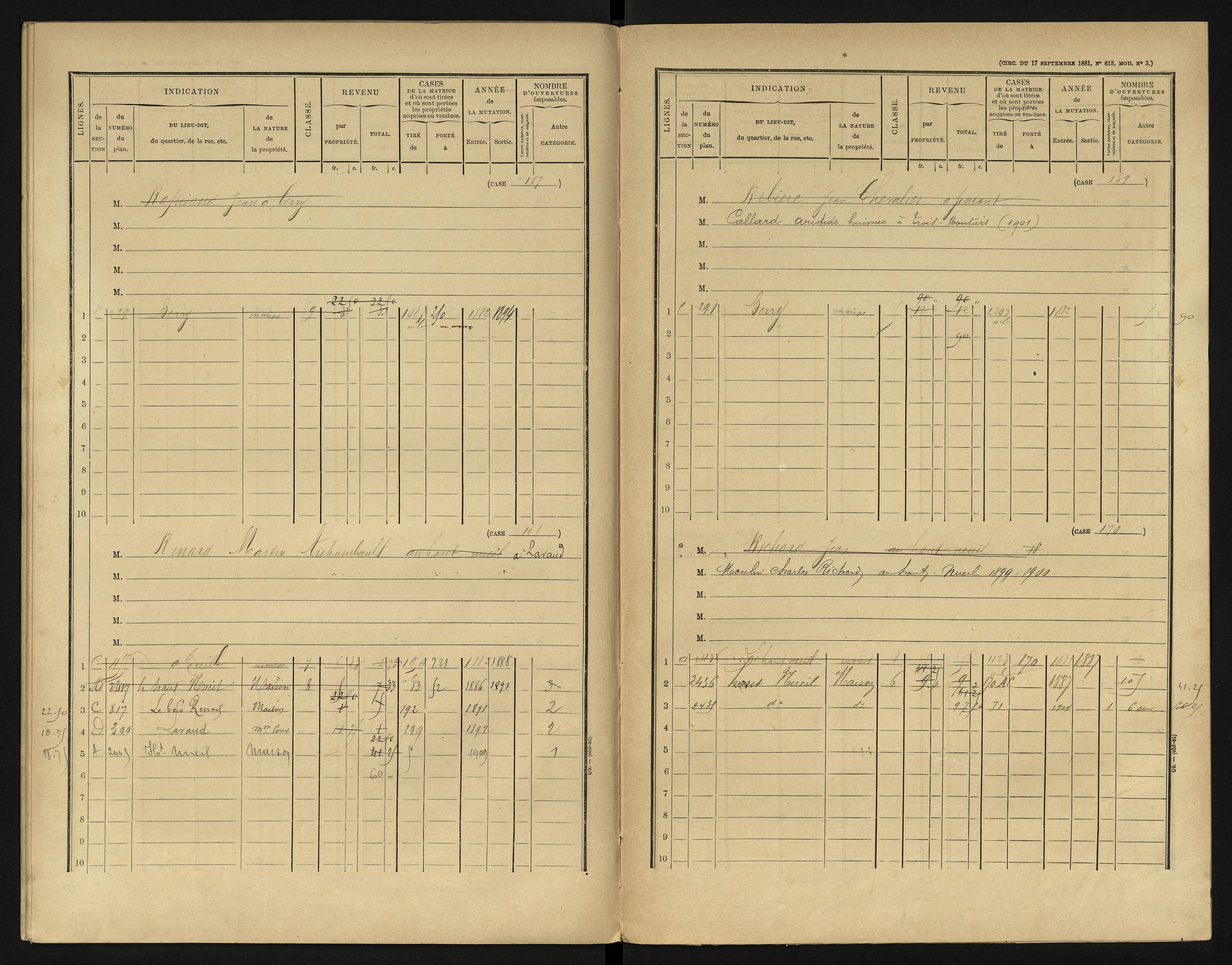 Berrie - FRAD086_cadastre Cases 1-280 