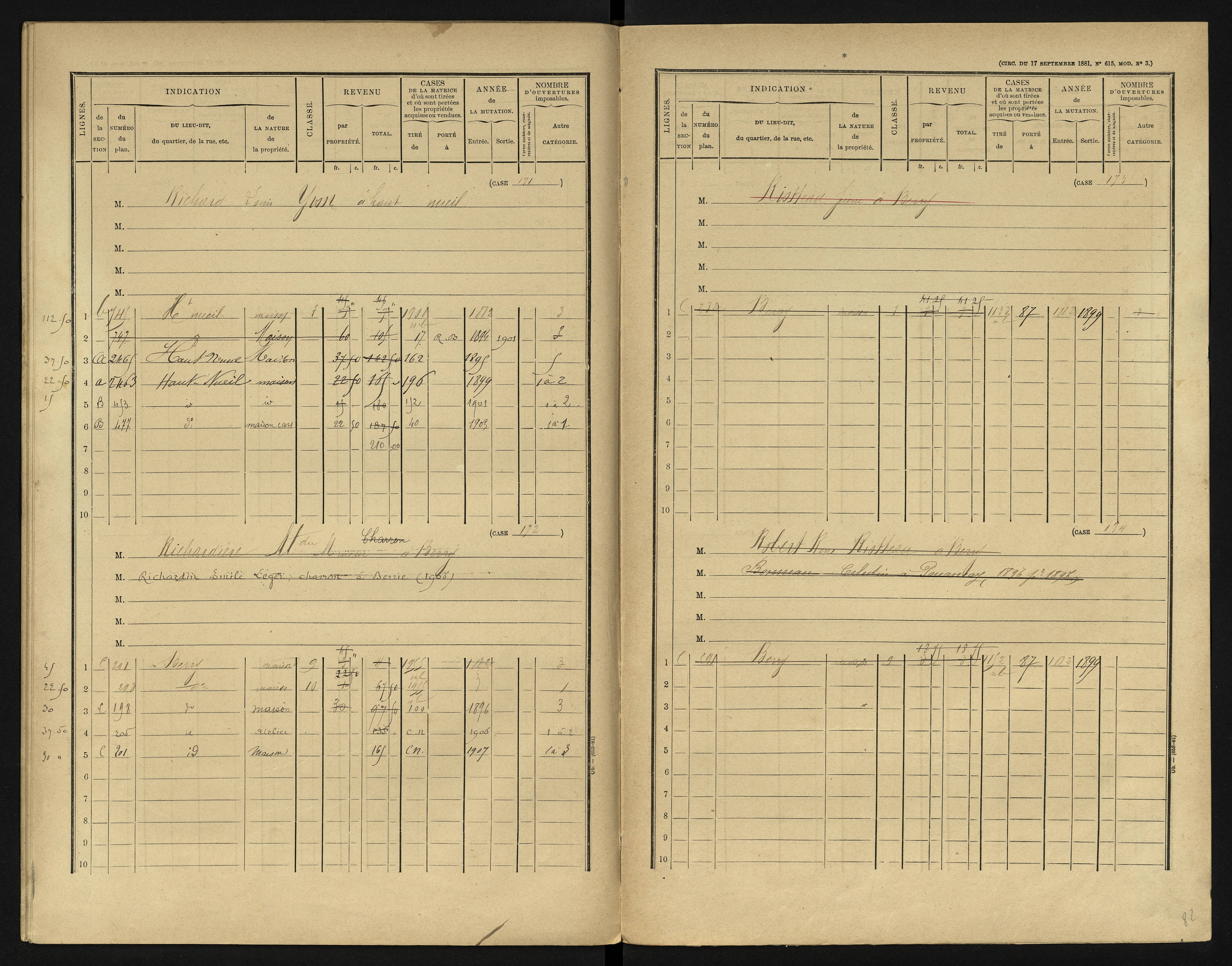 Berrie - FRAD086_cadastre Cases 1-280 