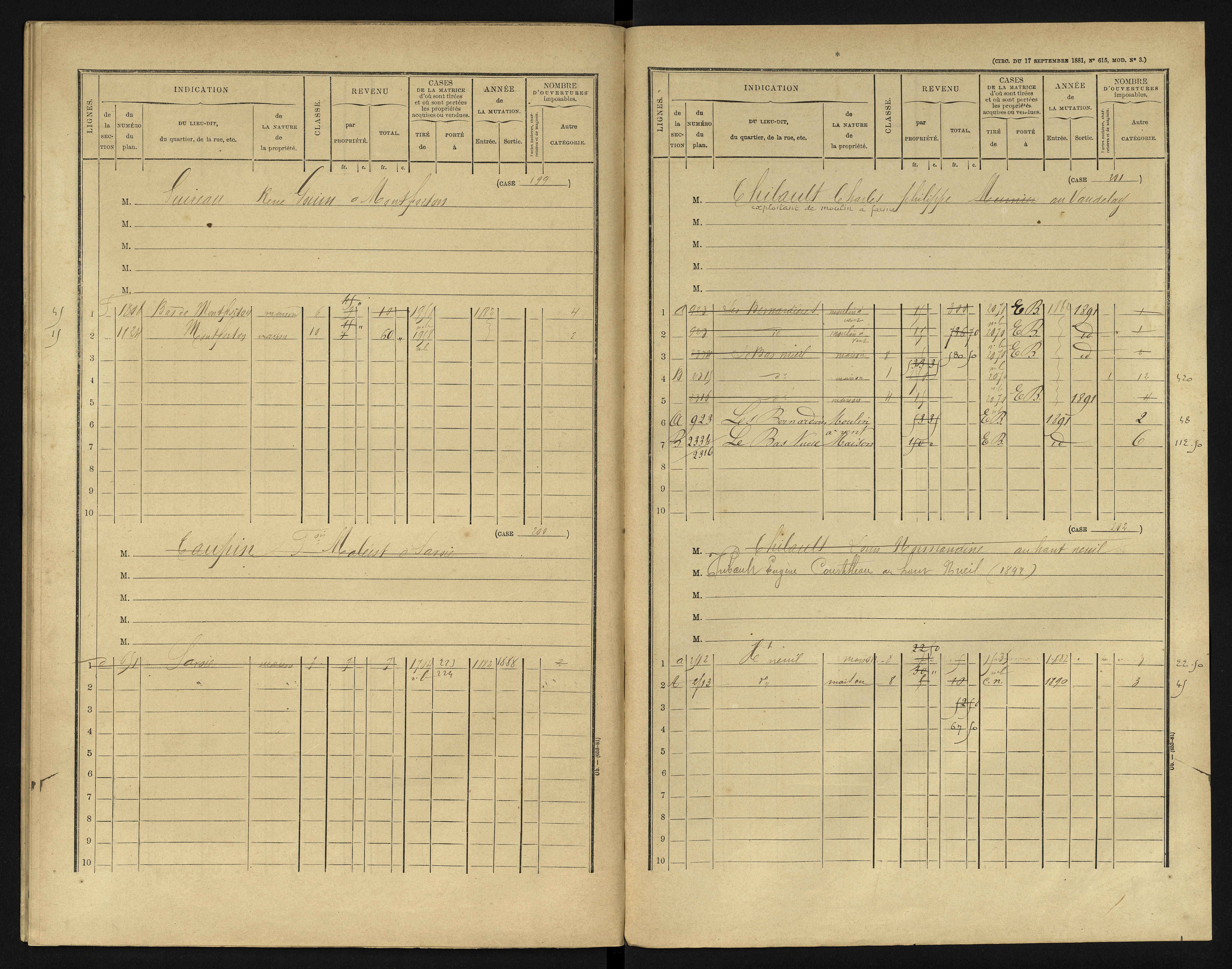 Berrie - FRAD086_cadastre Cases 1-280 