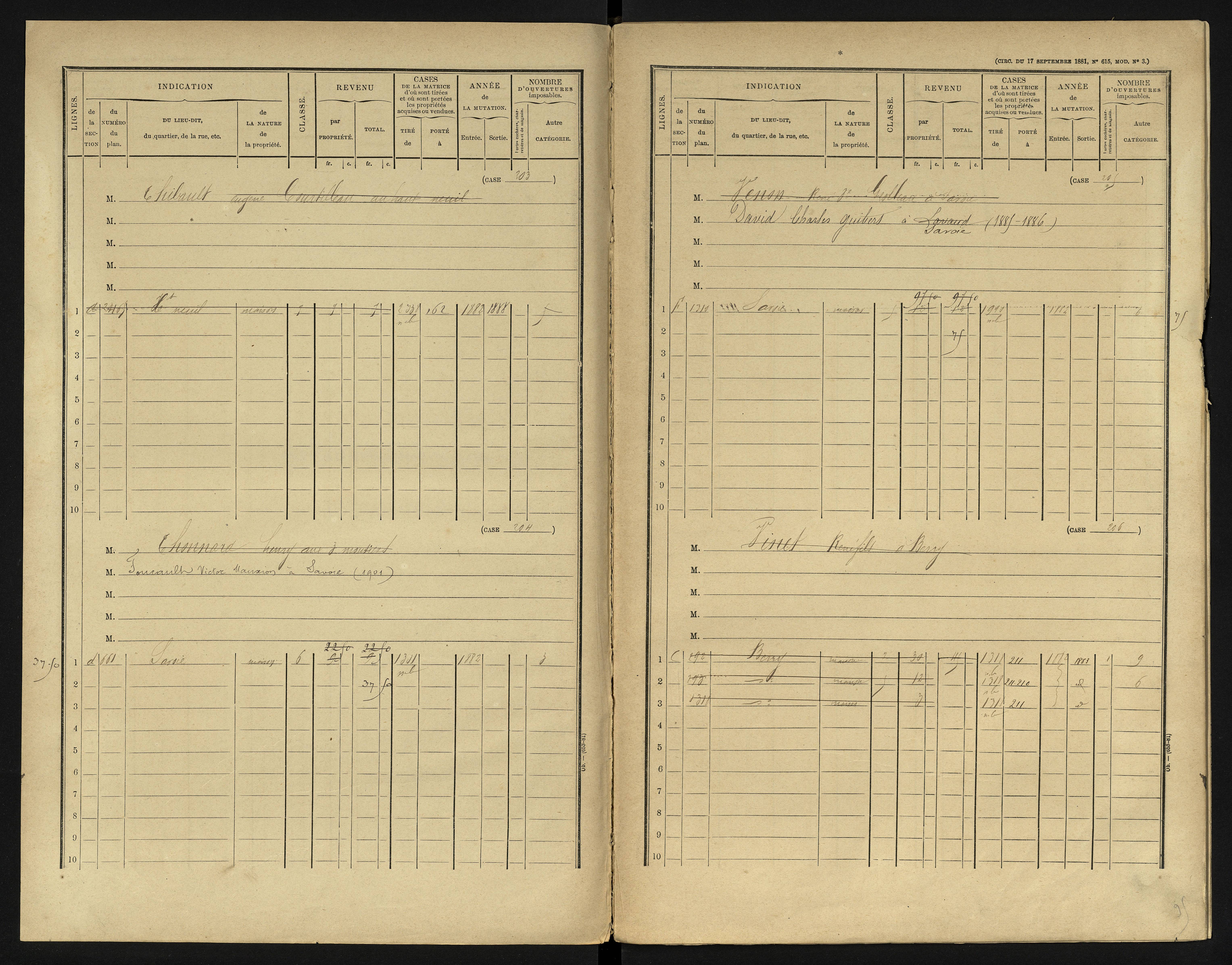 Berrie - FRAD086_cadastre Cases 1-280 