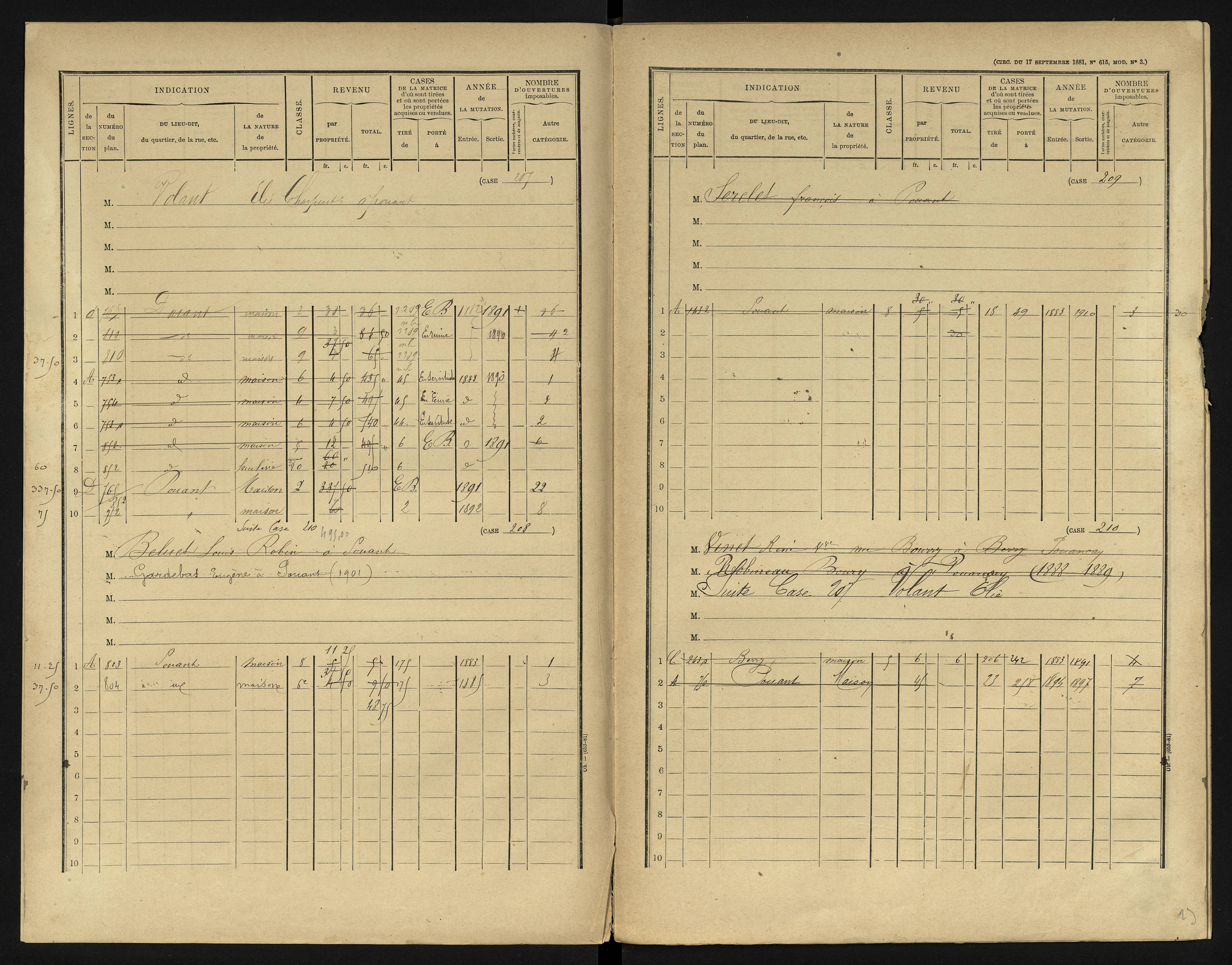Berrie - FRAD086_cadastre Cases 1-280 