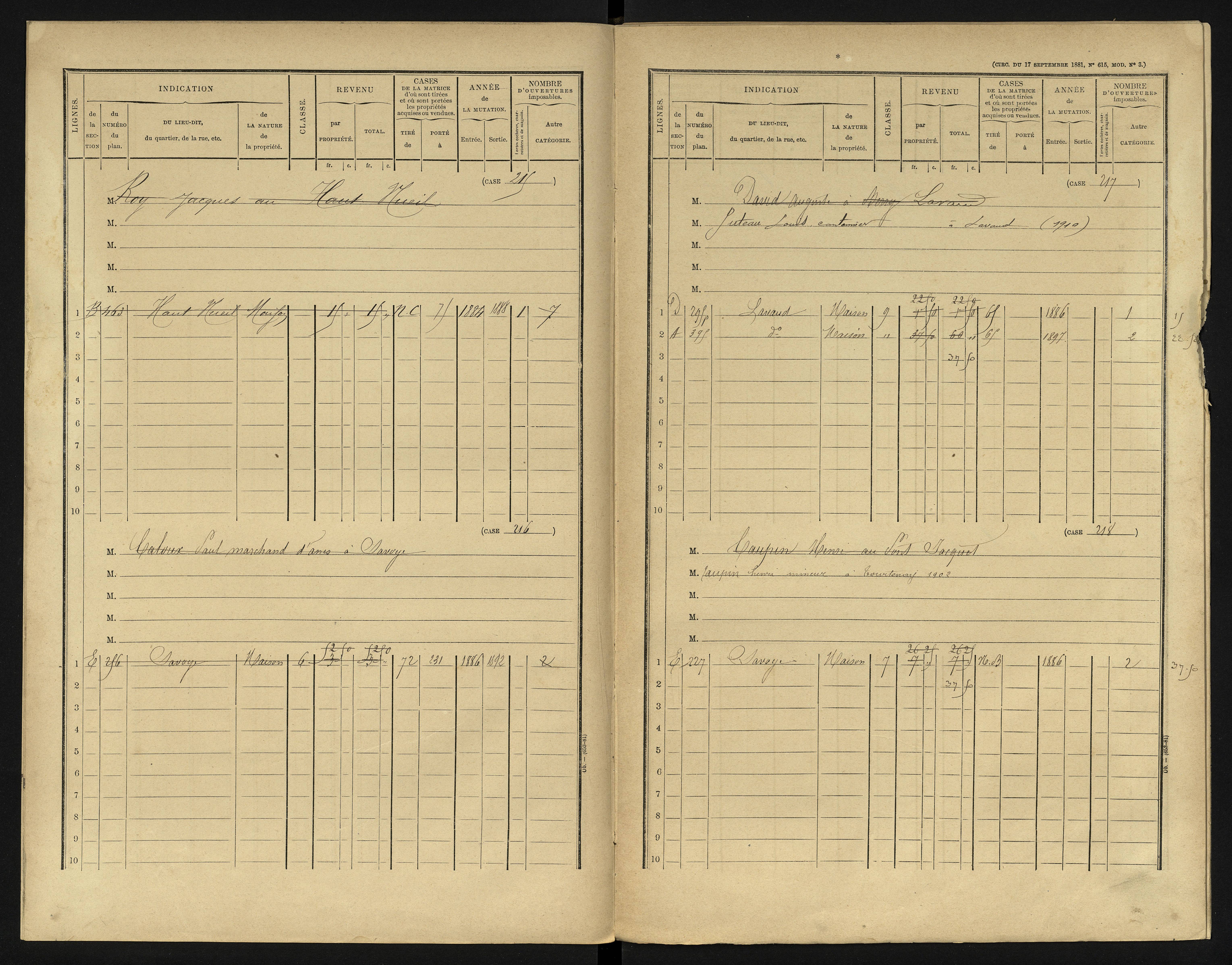 Berrie - FRAD086_cadastre Cases 1-280 