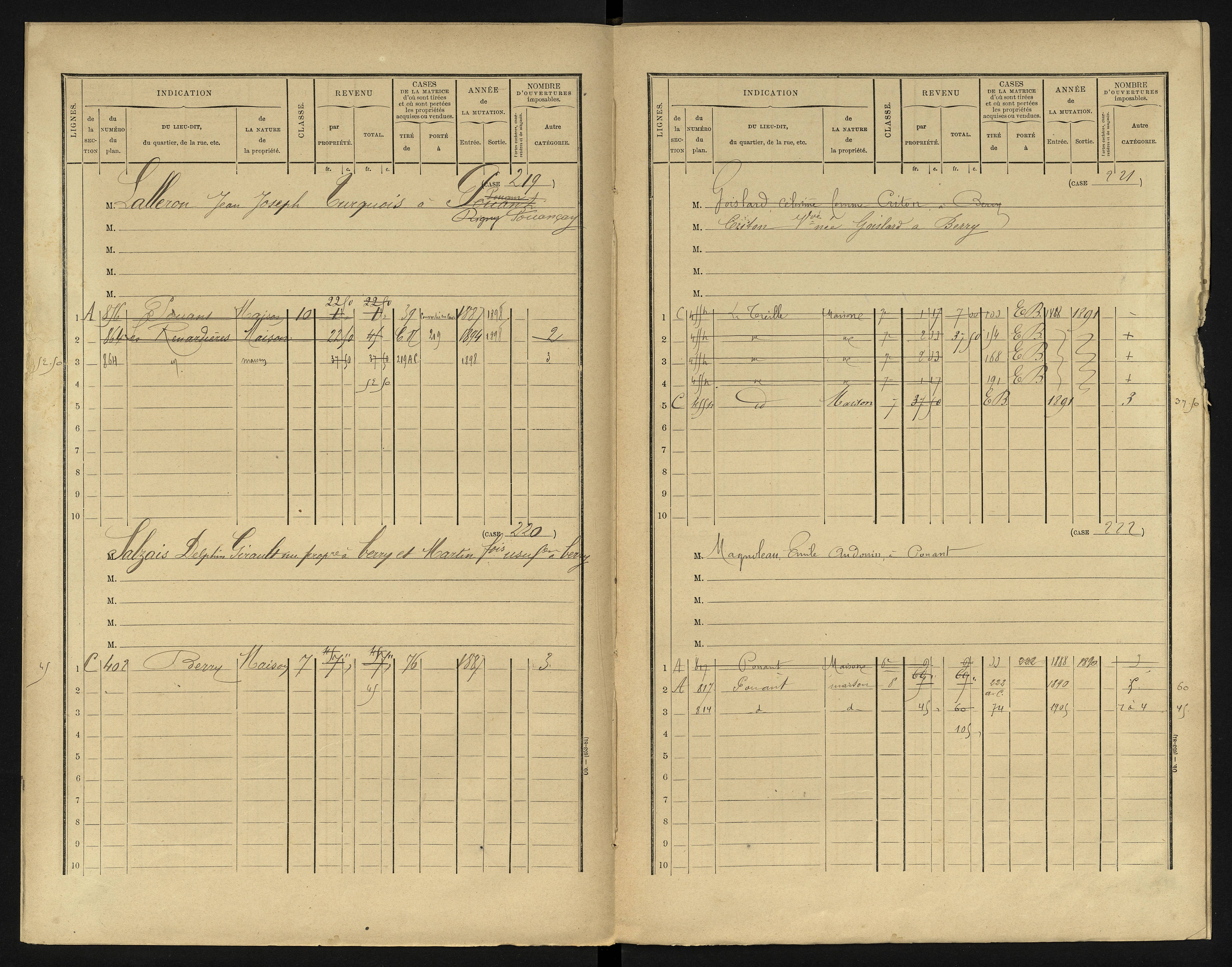 Berrie - FRAD086_cadastre Cases 1-280 