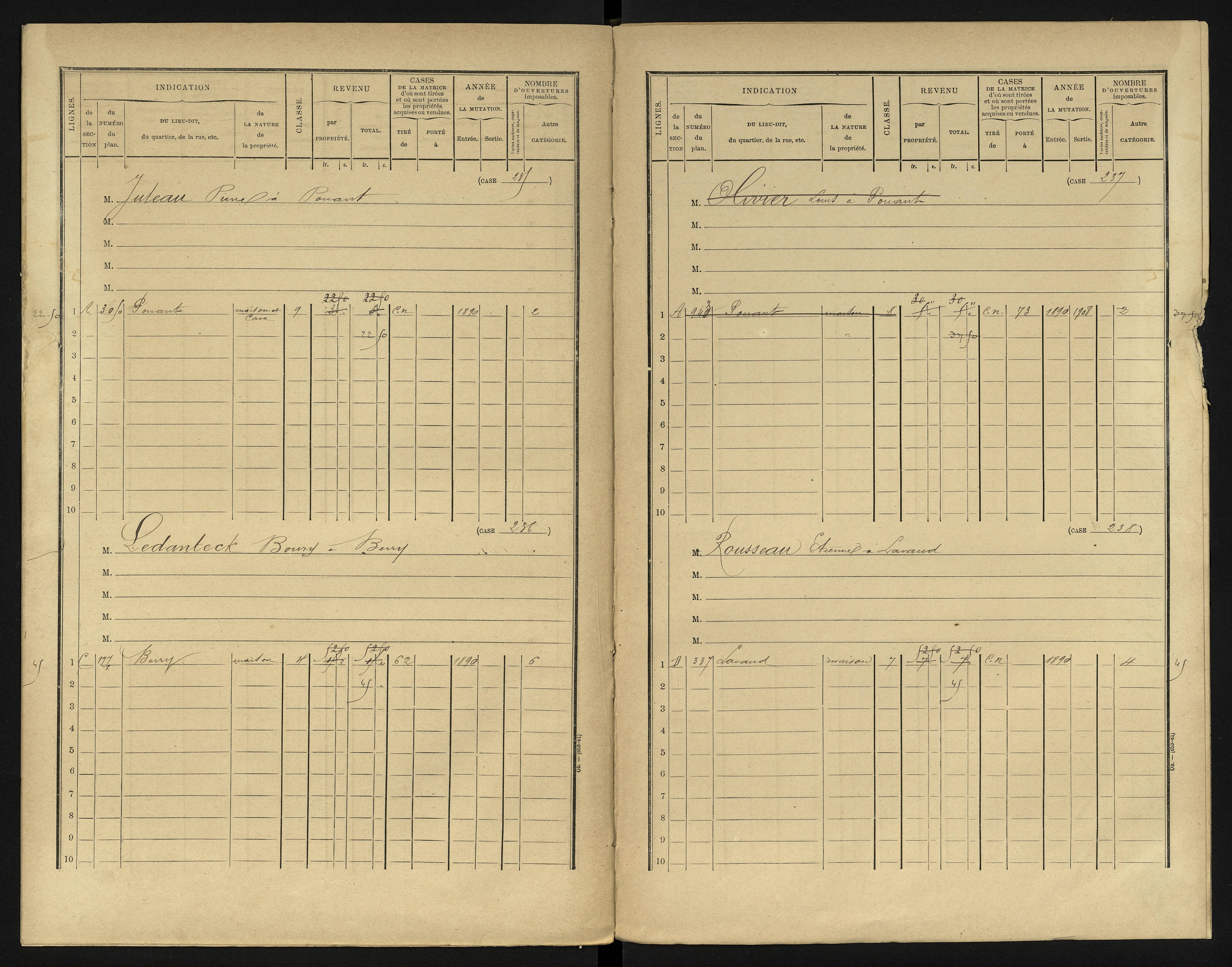 Berrie - FRAD086_cadastre Cases 1-280 