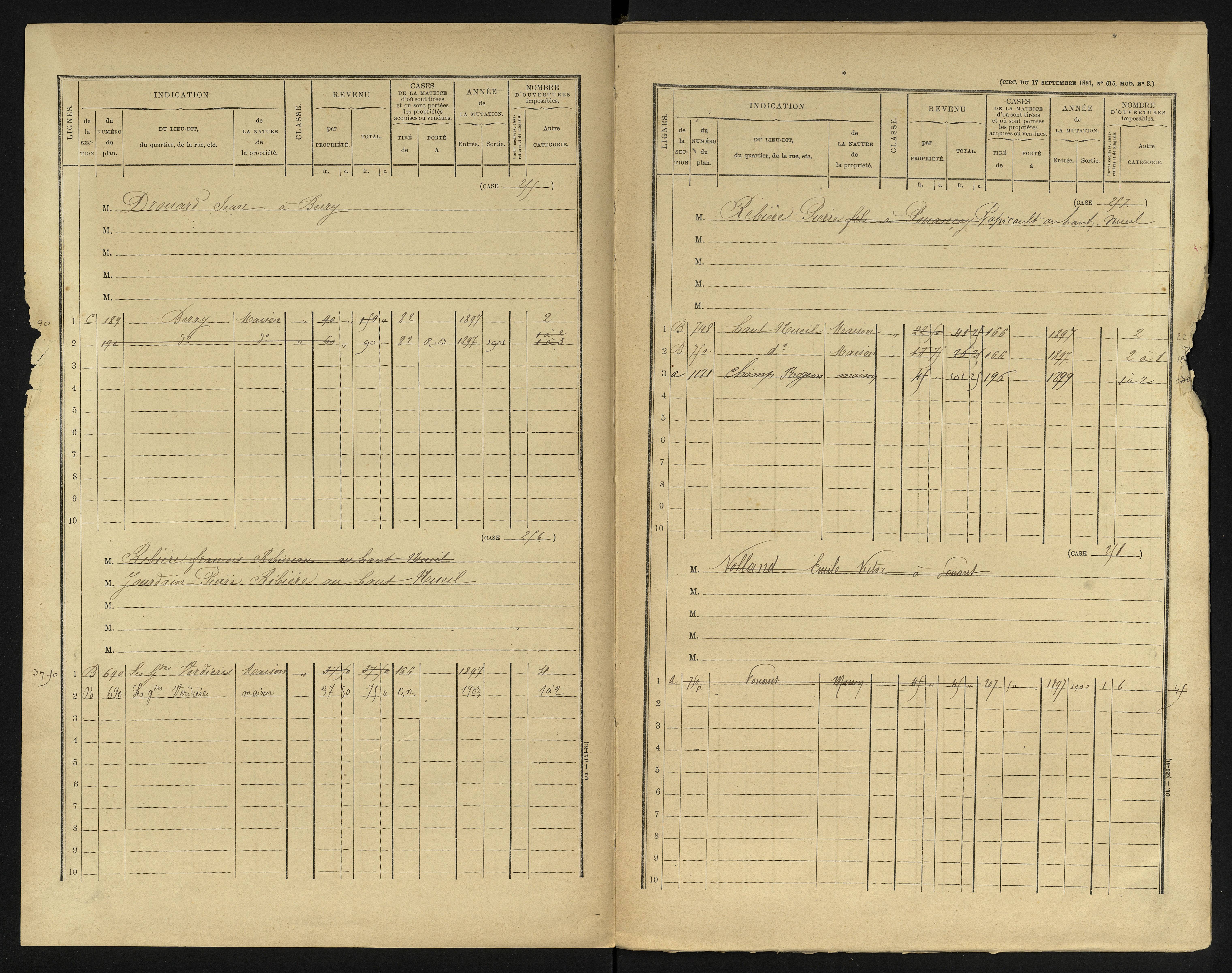 Berrie - FRAD086_cadastre Cases 1-280 
