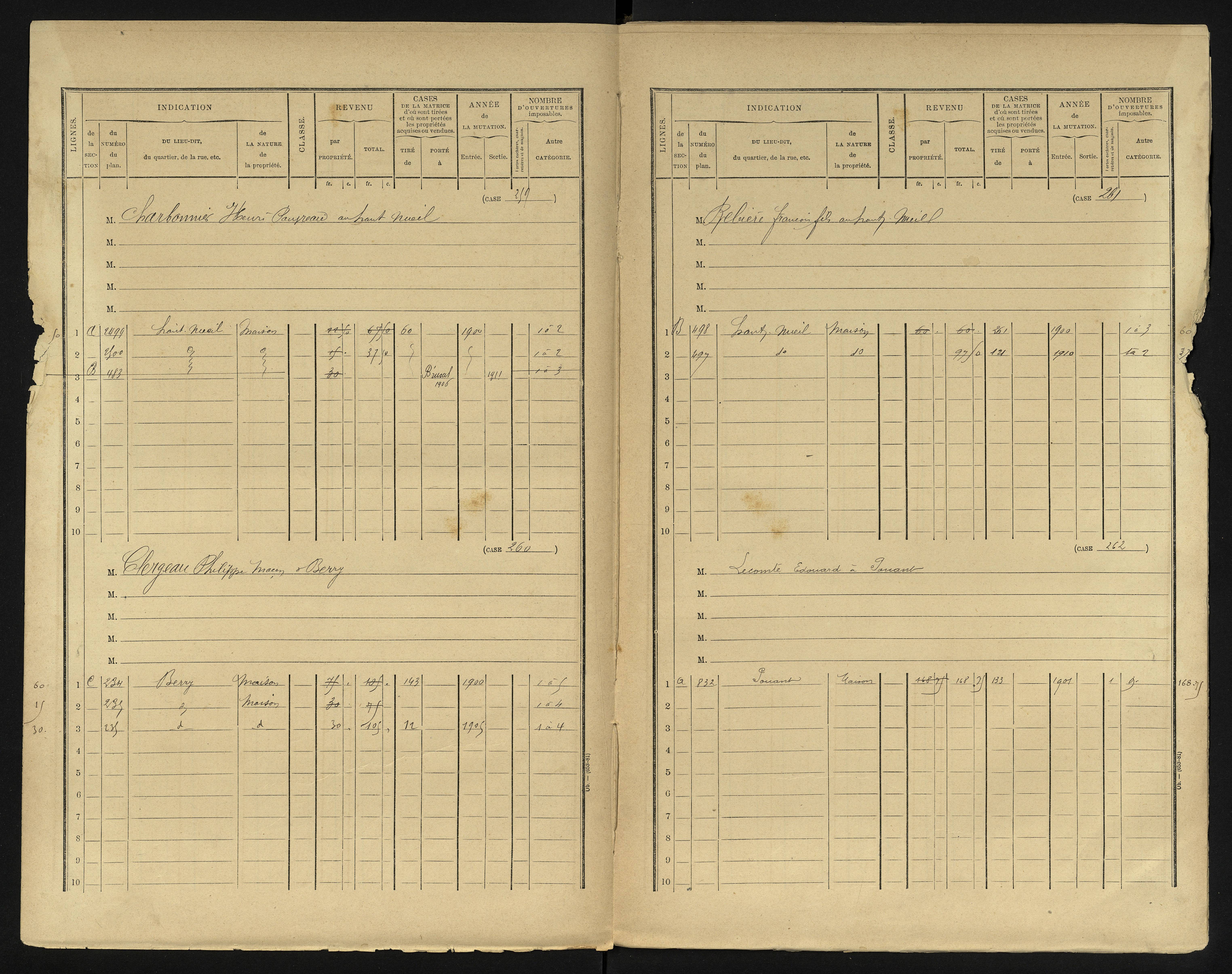 Berrie - FRAD086_cadastre Cases 1-280 