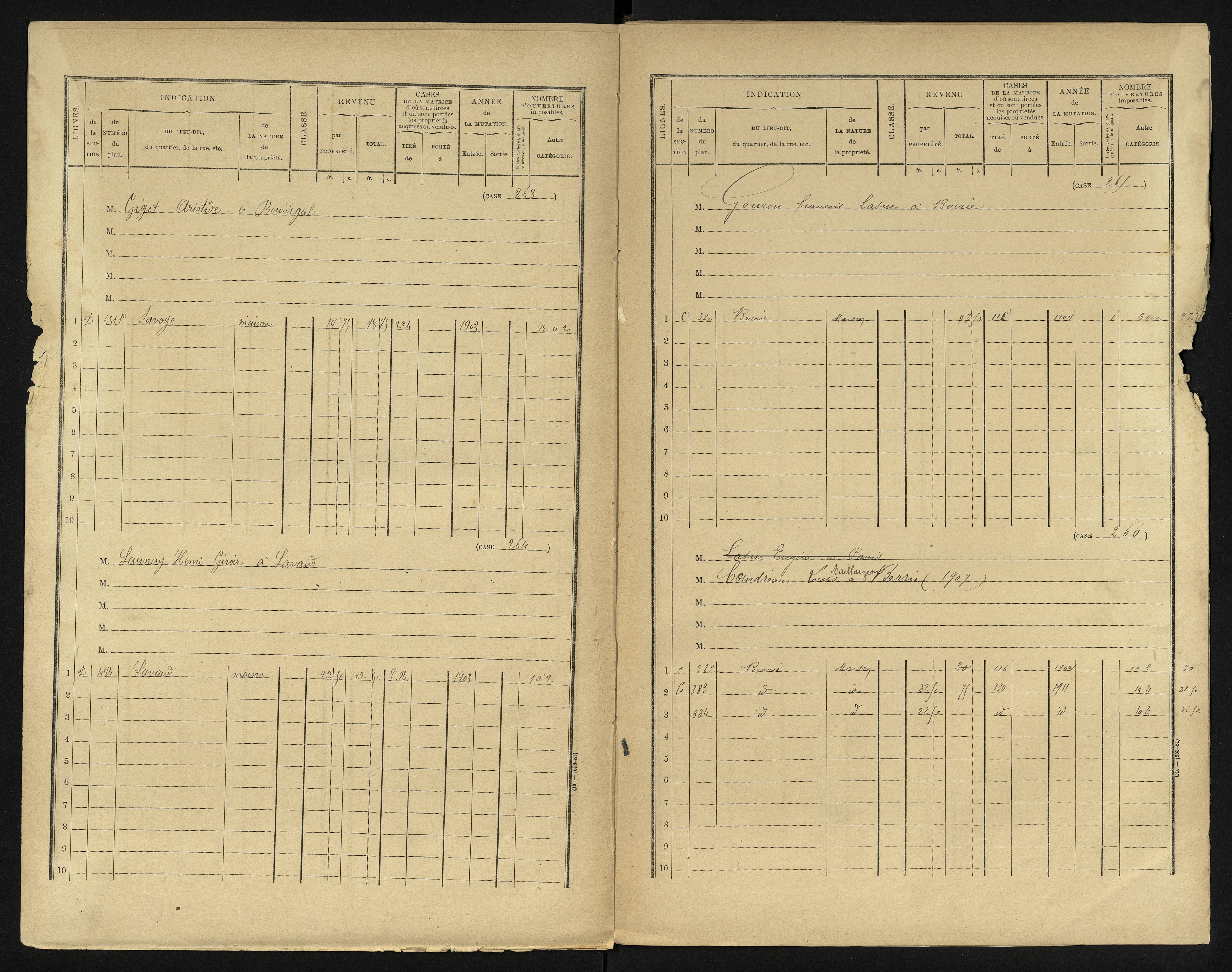 Berrie - FRAD086_cadastre Cases 1-280 