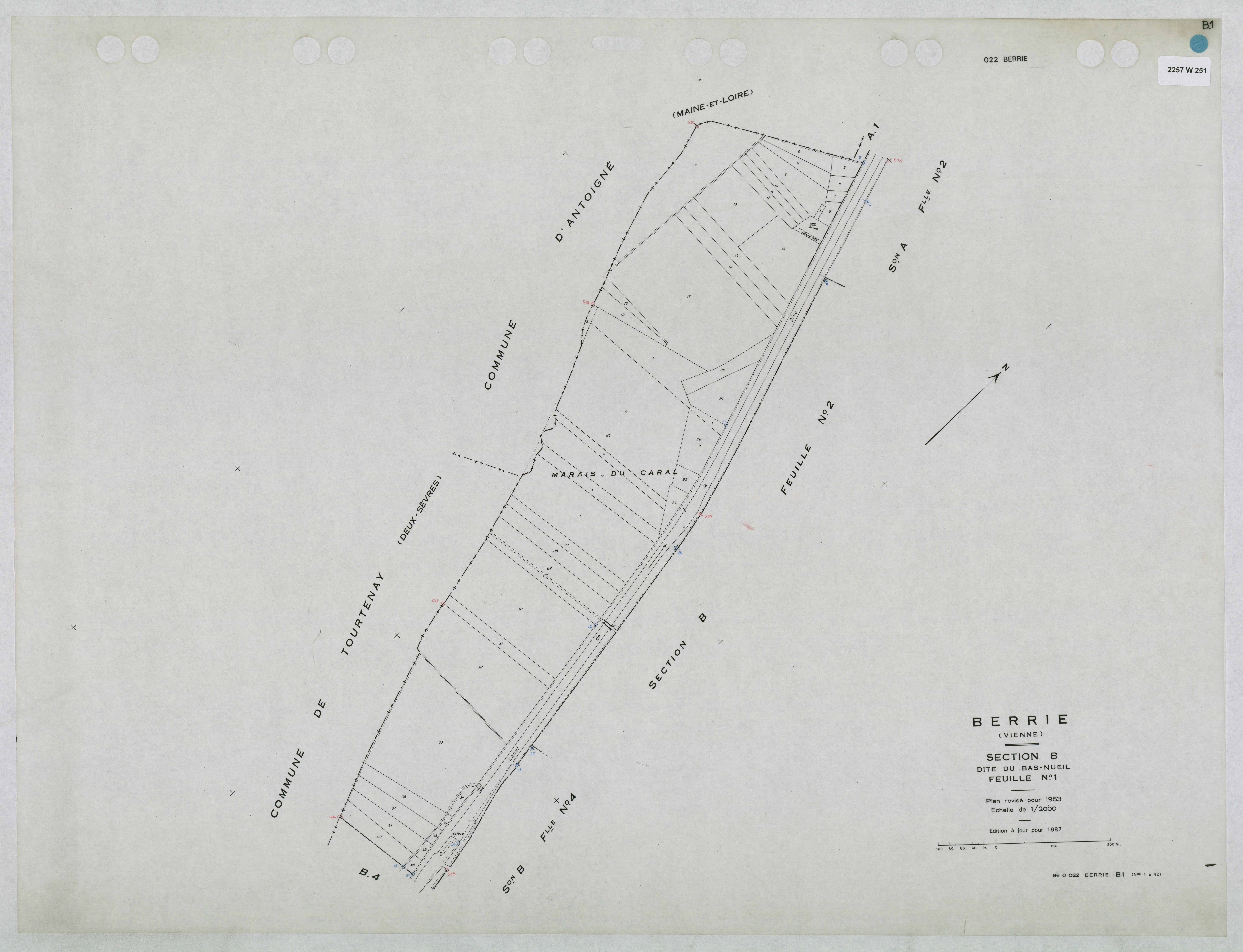 Berrie - FRAD086_cadastre Plans mis à jour 