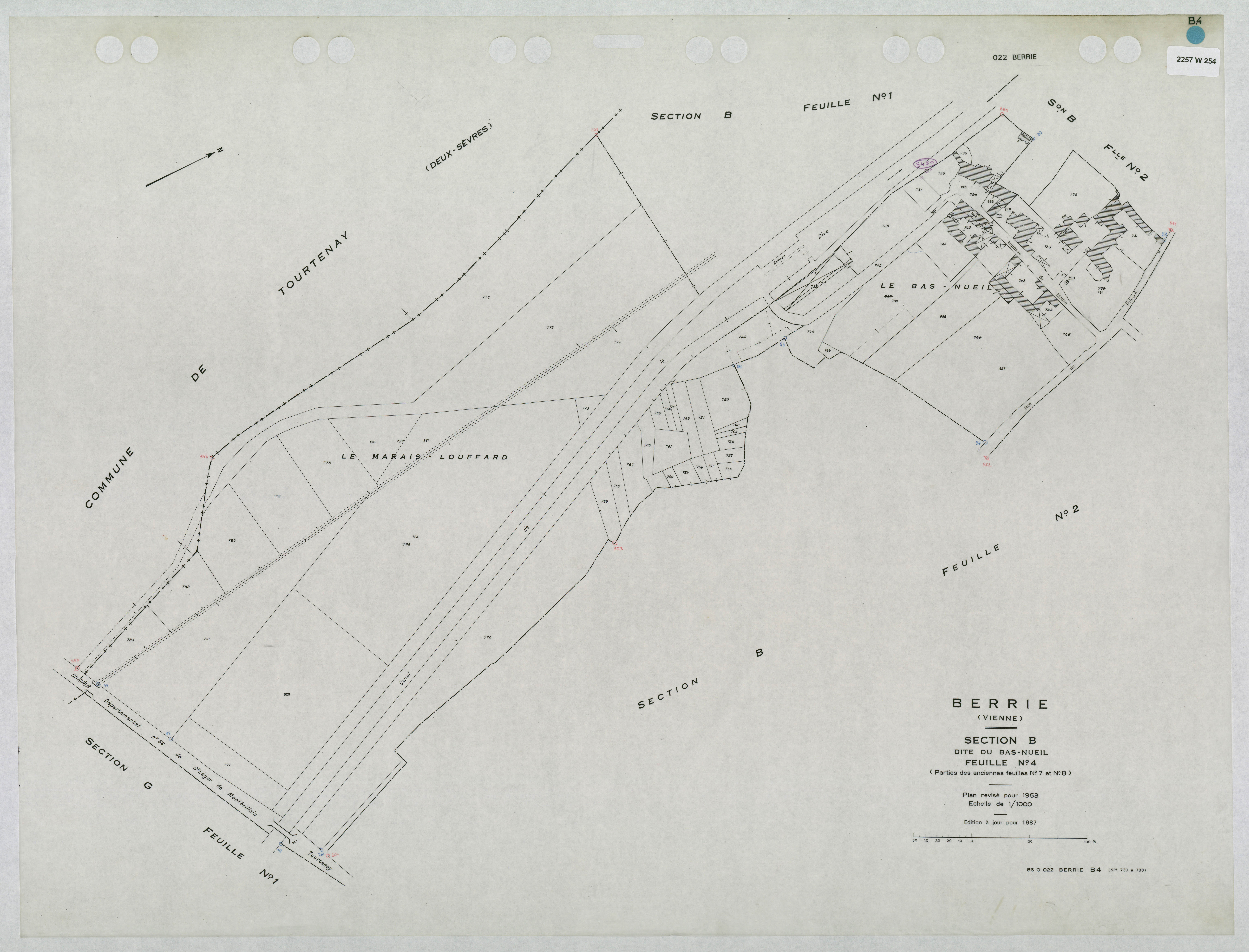 Berrie - FRAD086_cadastre Plans mis à jour 