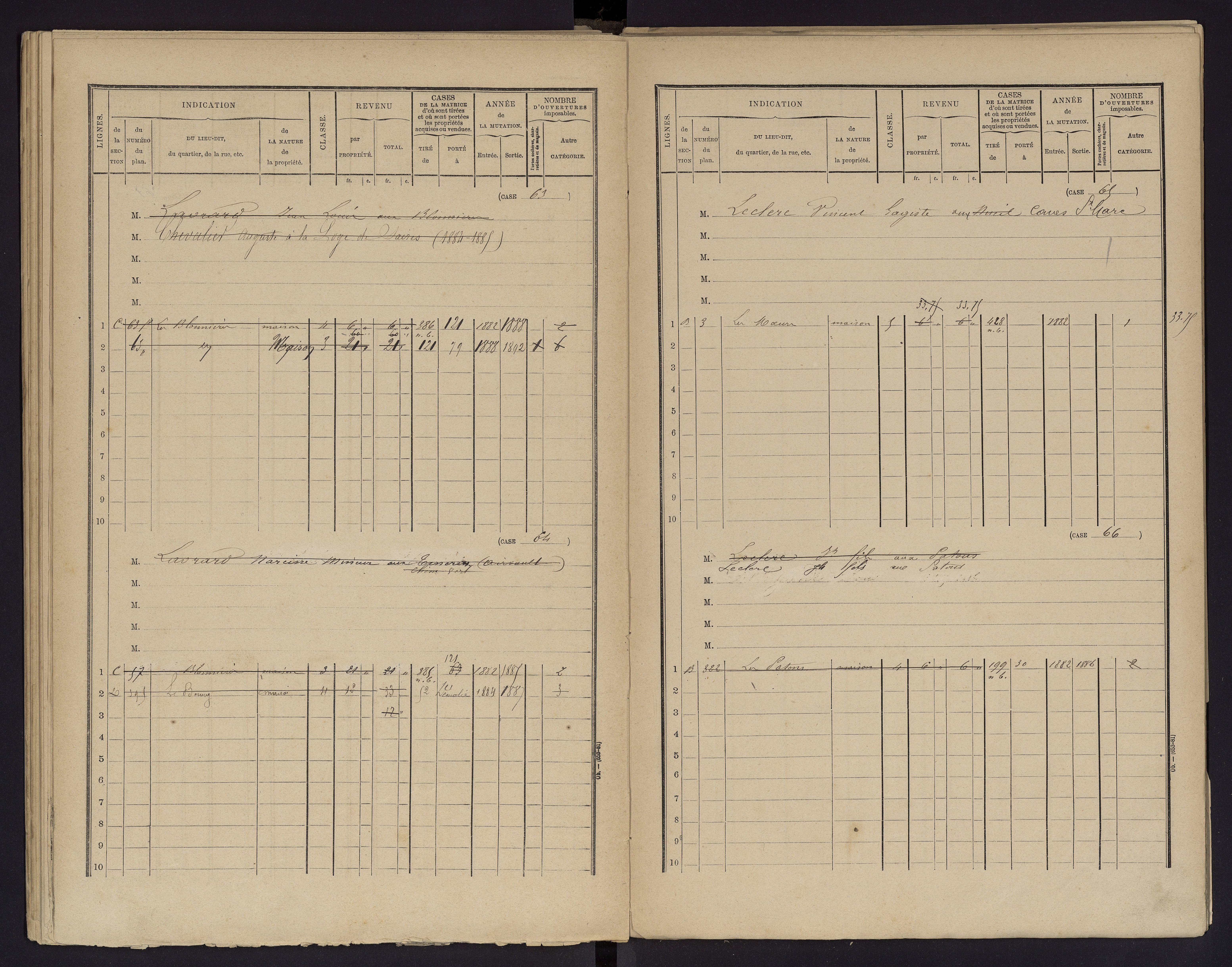Berthegon - FRAD086_cadastre Cases 1-152 