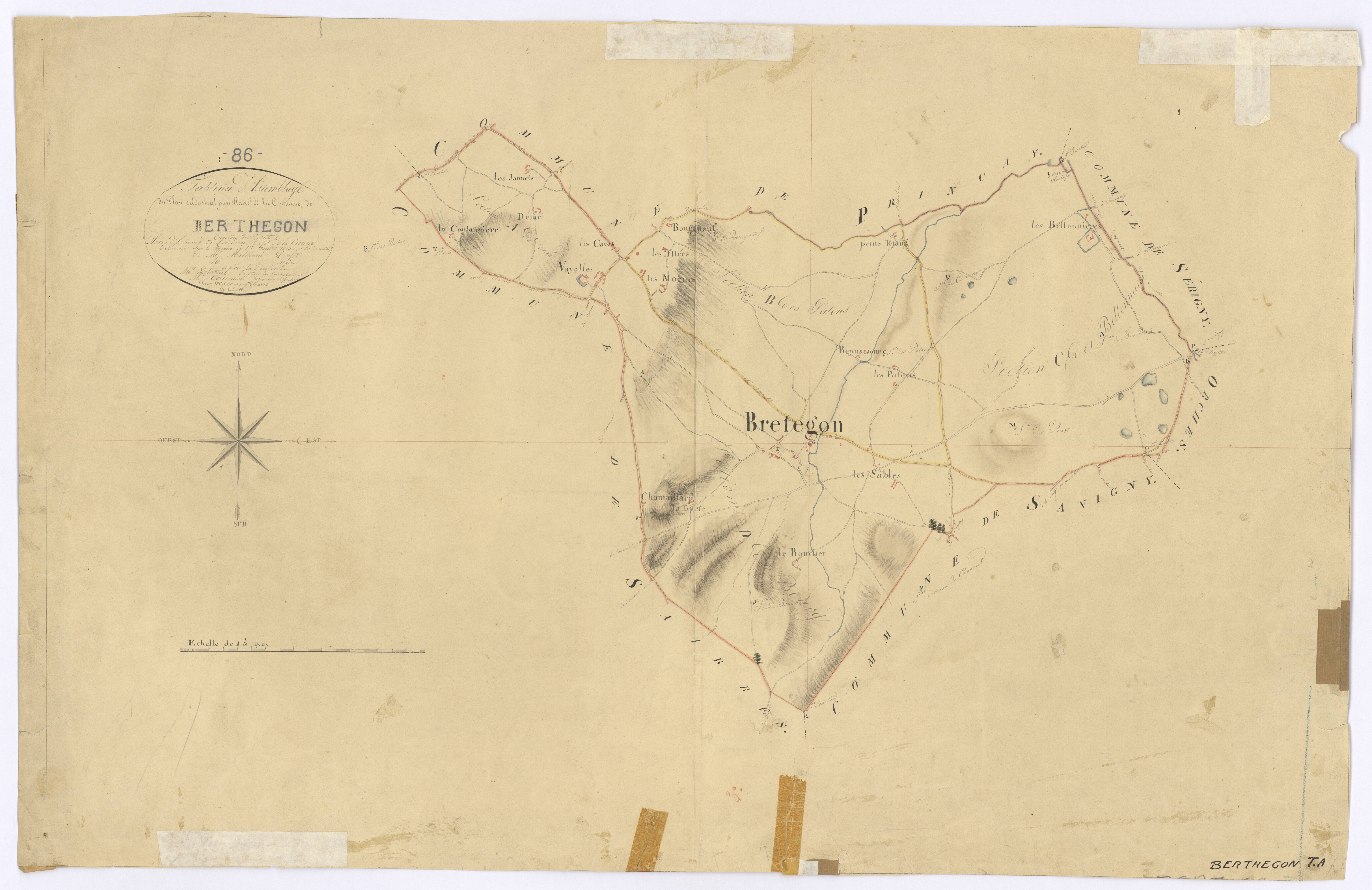 Berthegon - FRAD086_cadastre Plans 