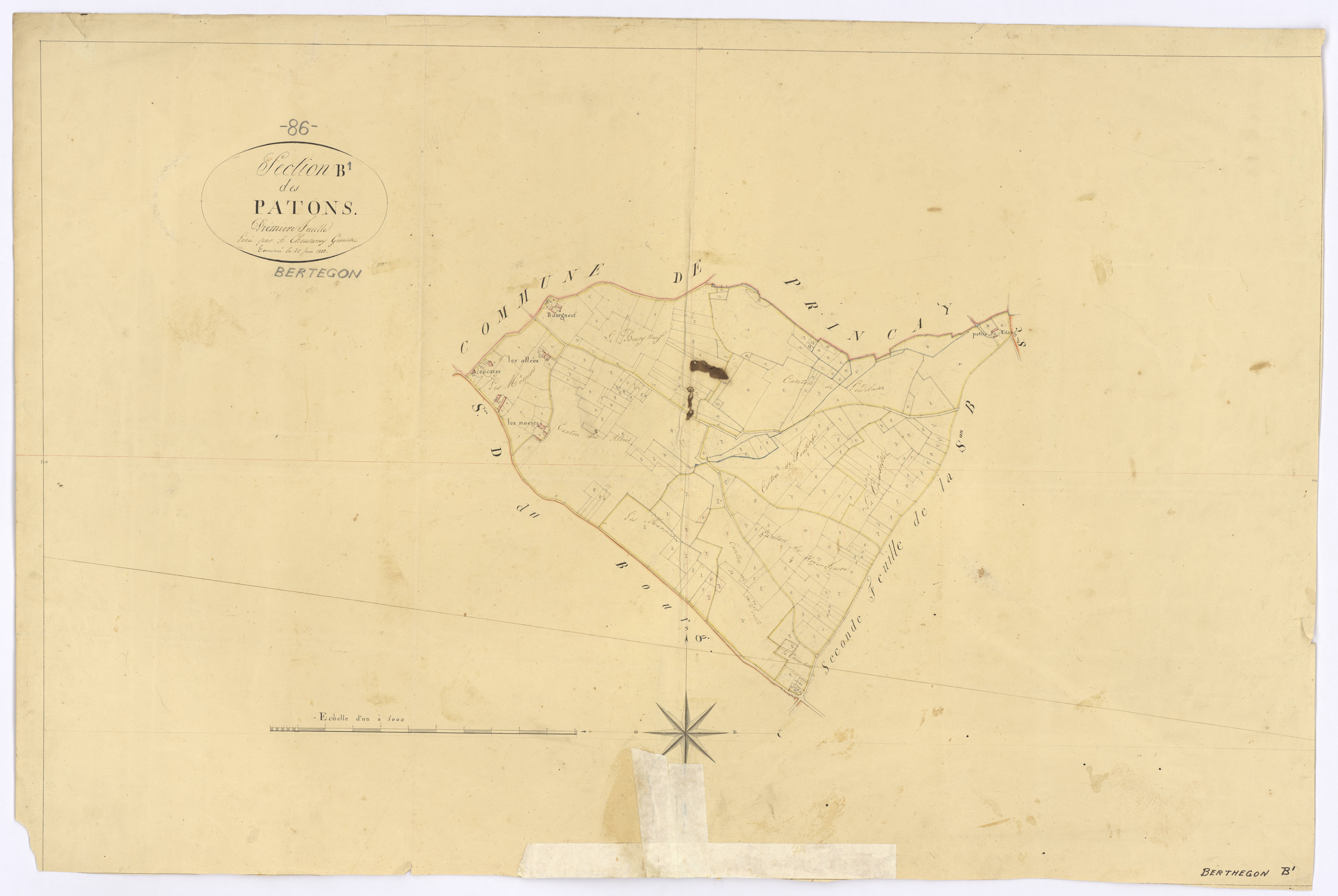 Berthegon - FRAD086_cadastre Plans 