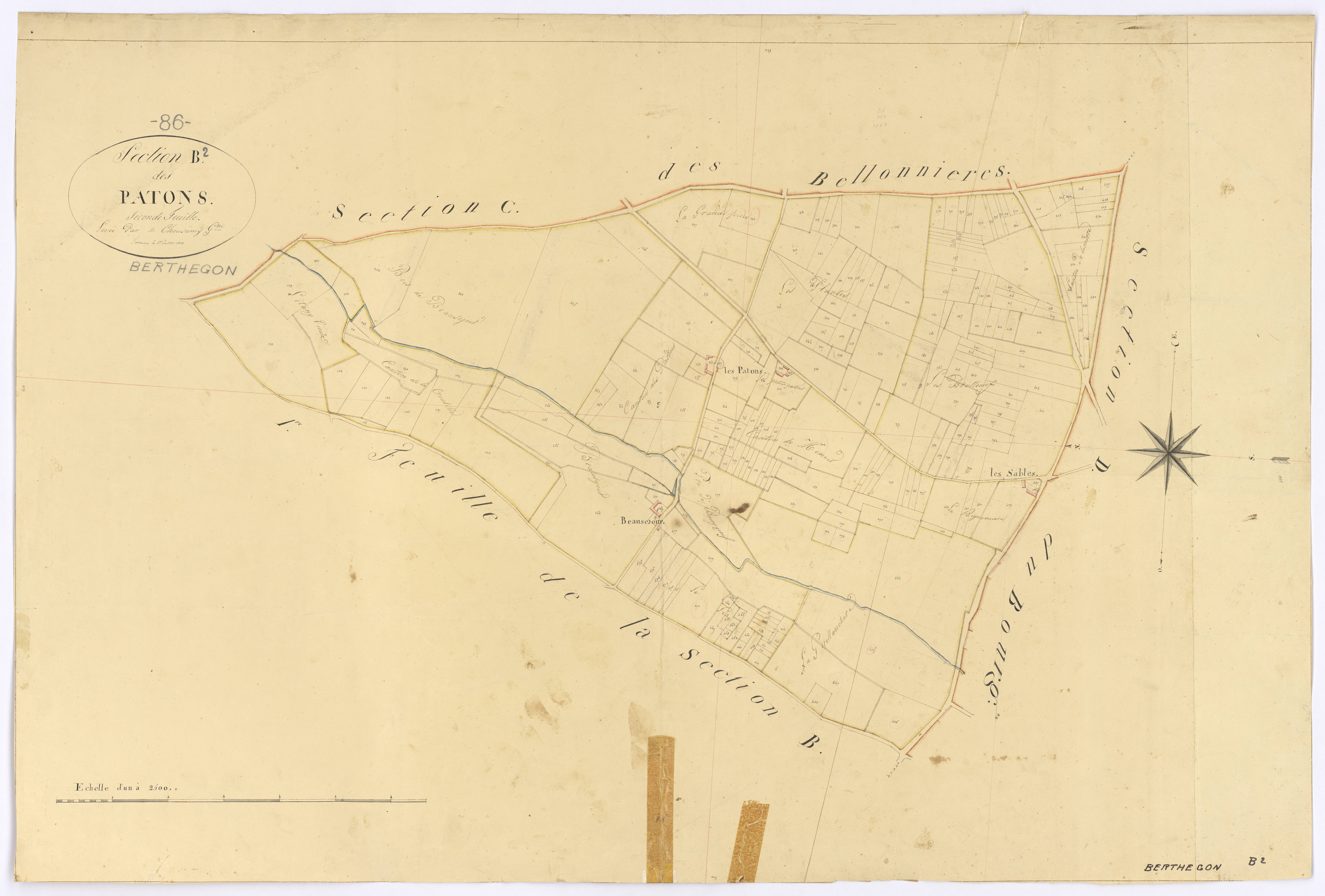 Berthegon - FRAD086_cadastre Plans 
