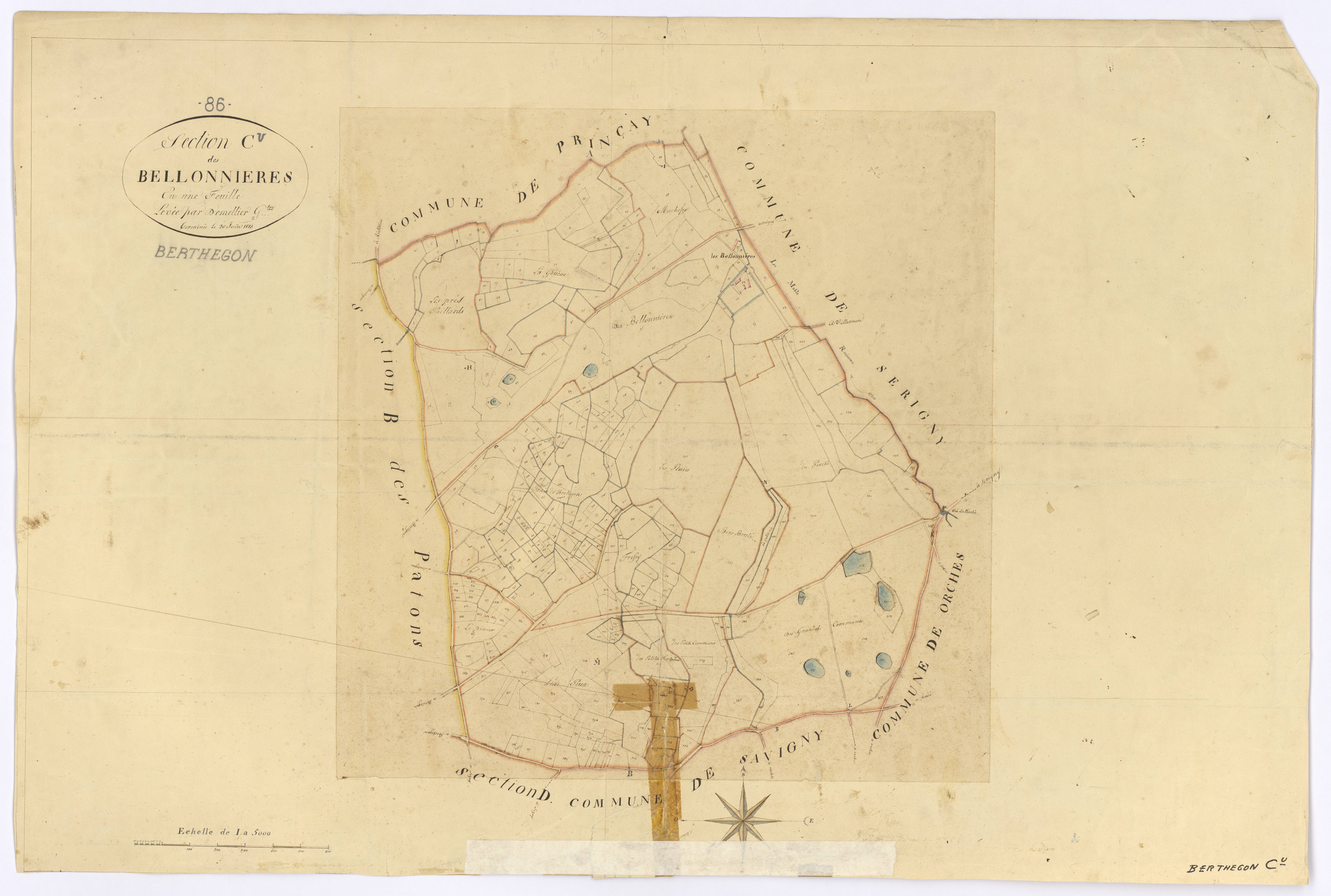 Berthegon - FRAD086_cadastre Plans 