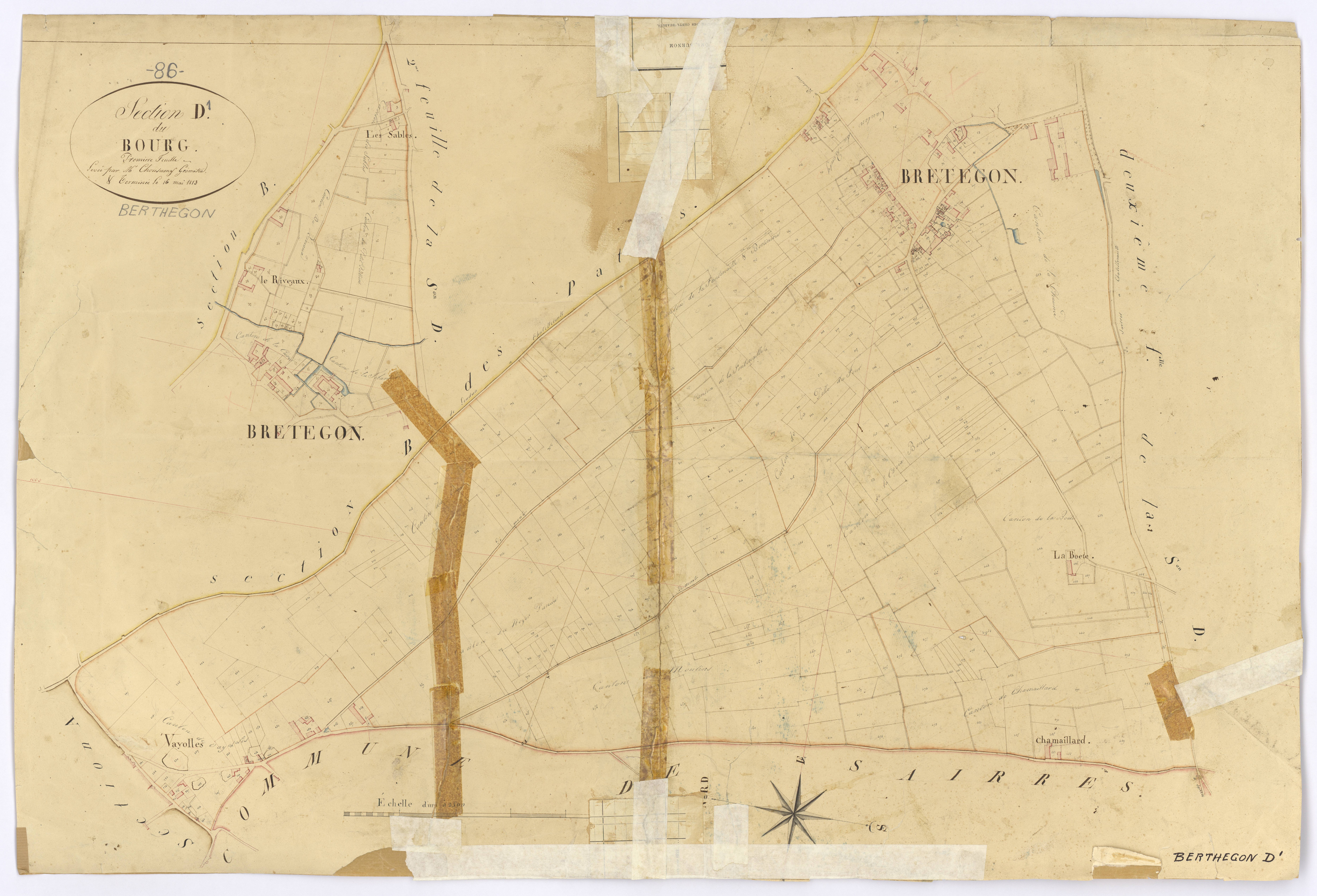 Berthegon - FRAD086_cadastre Plans 