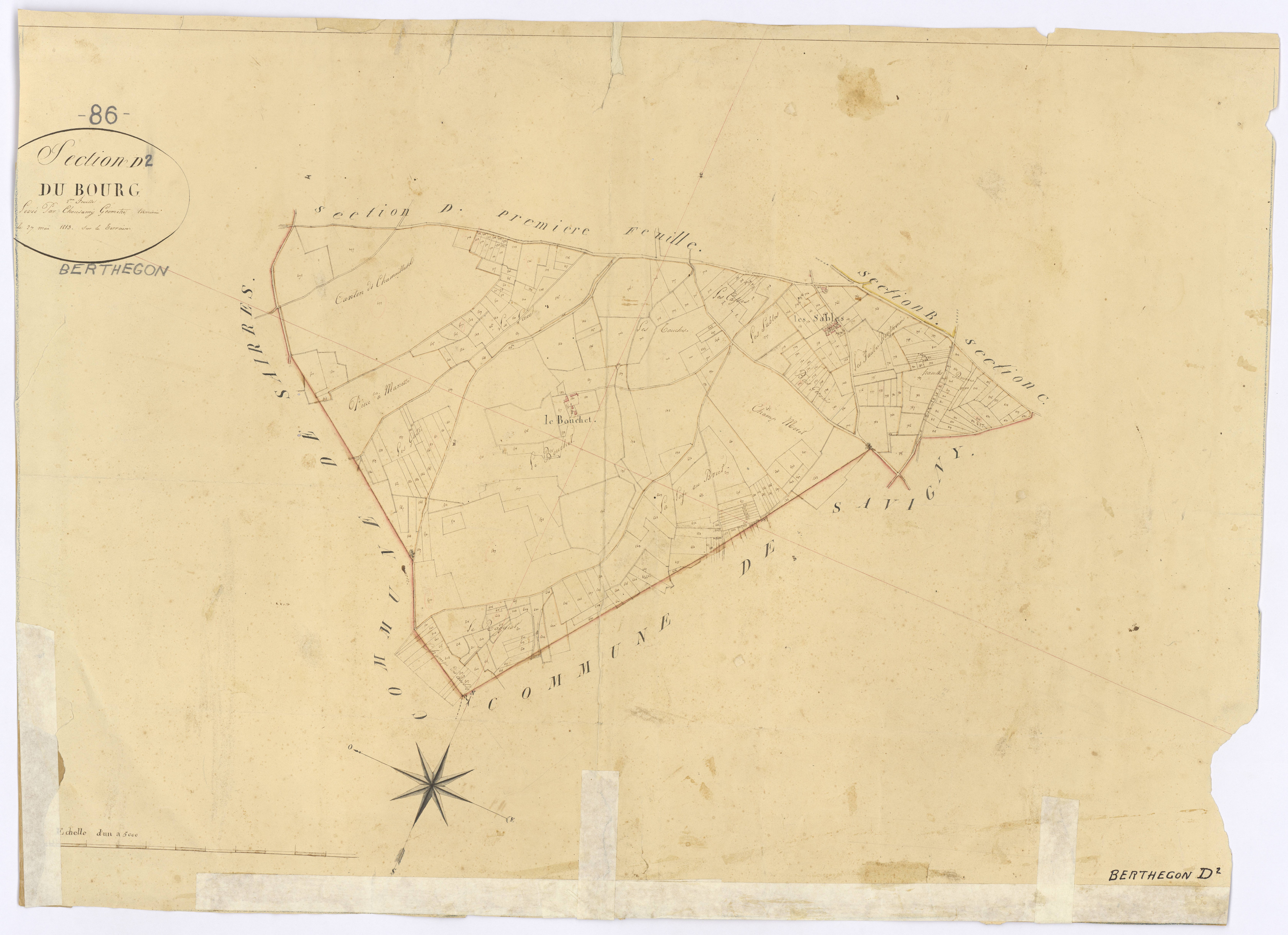 Berthegon - FRAD086_cadastre Plans 