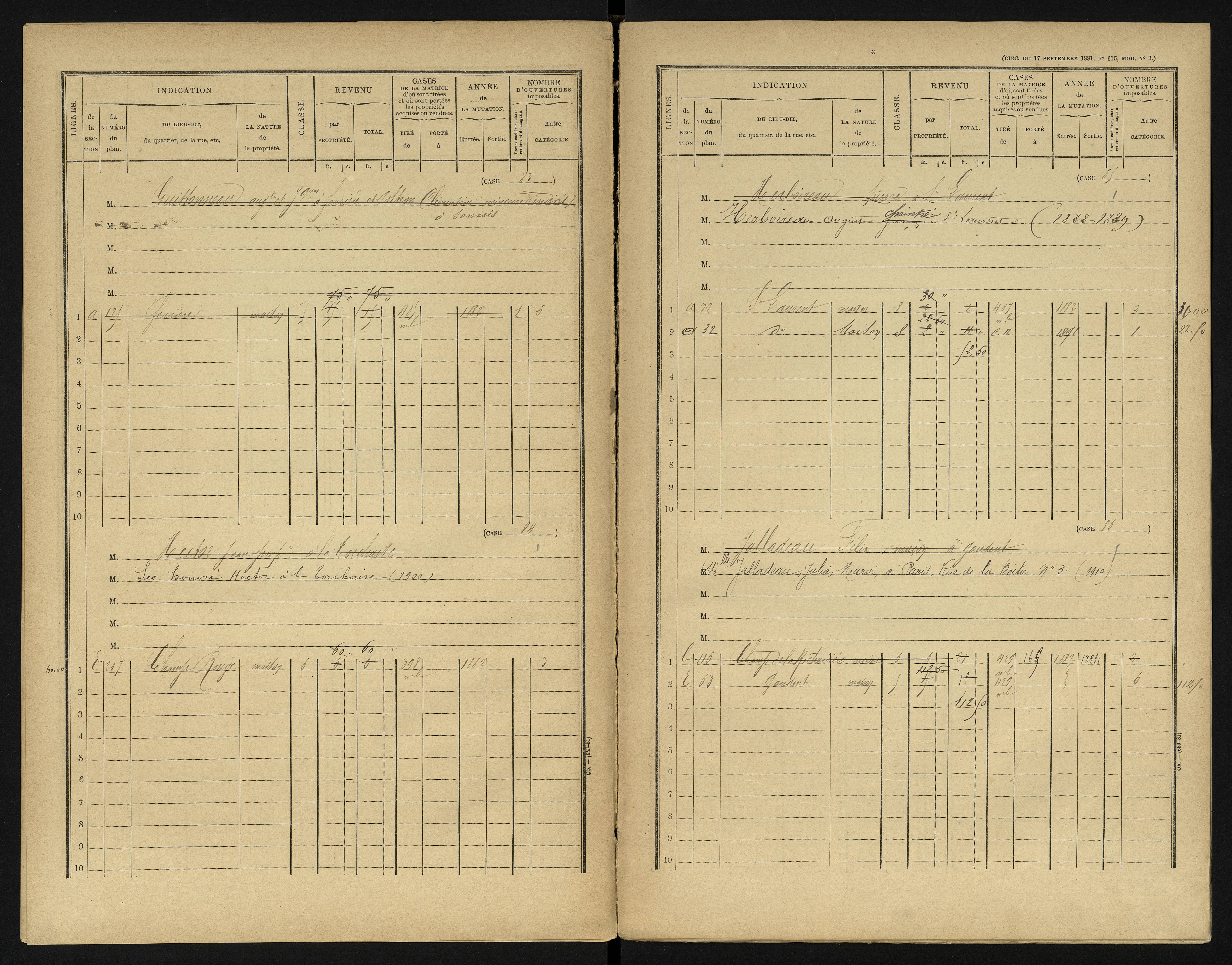 Béruges - FRAD086_cadastre Cases 1-211 