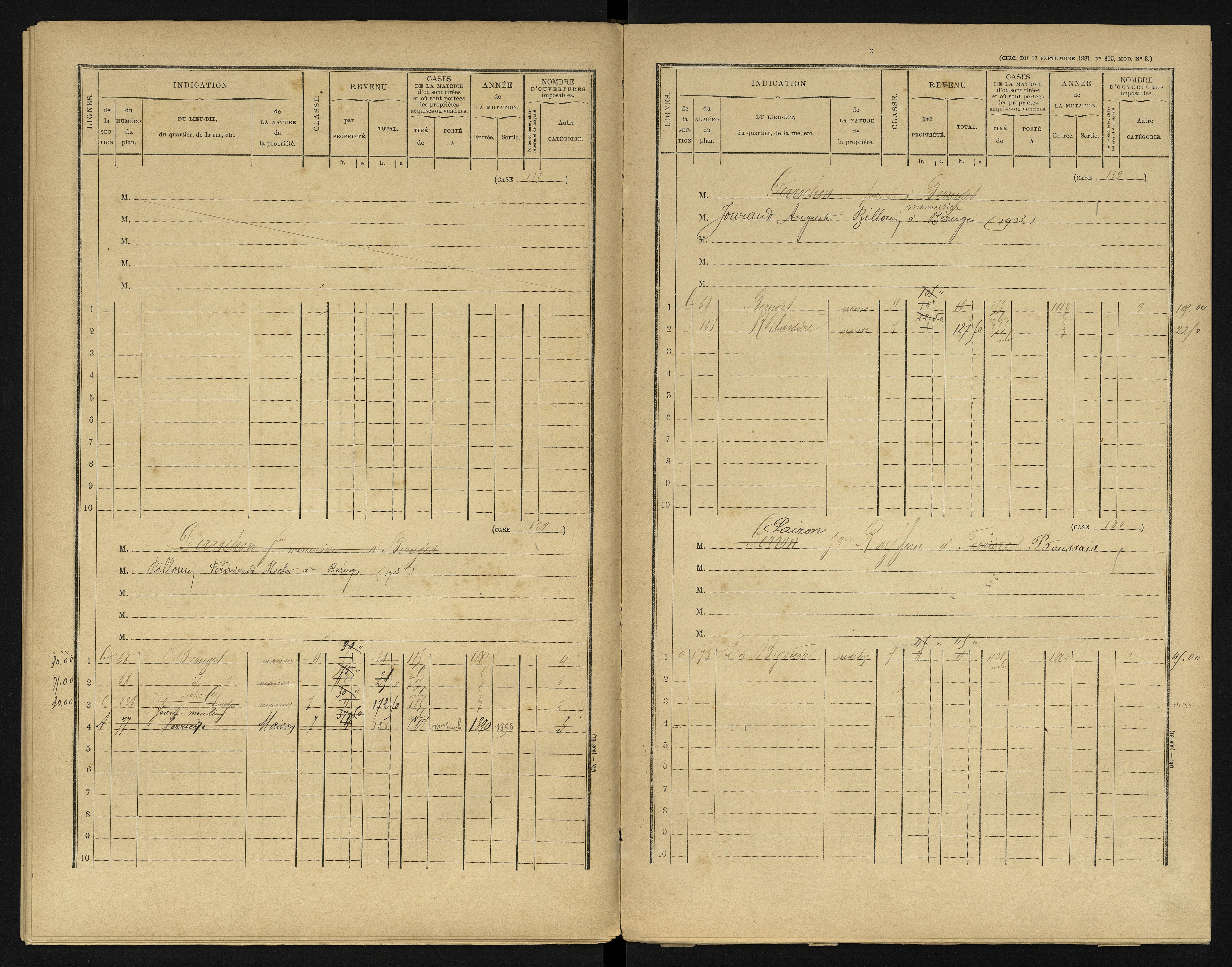 Béruges - FRAD086_cadastre Cases 1-211 