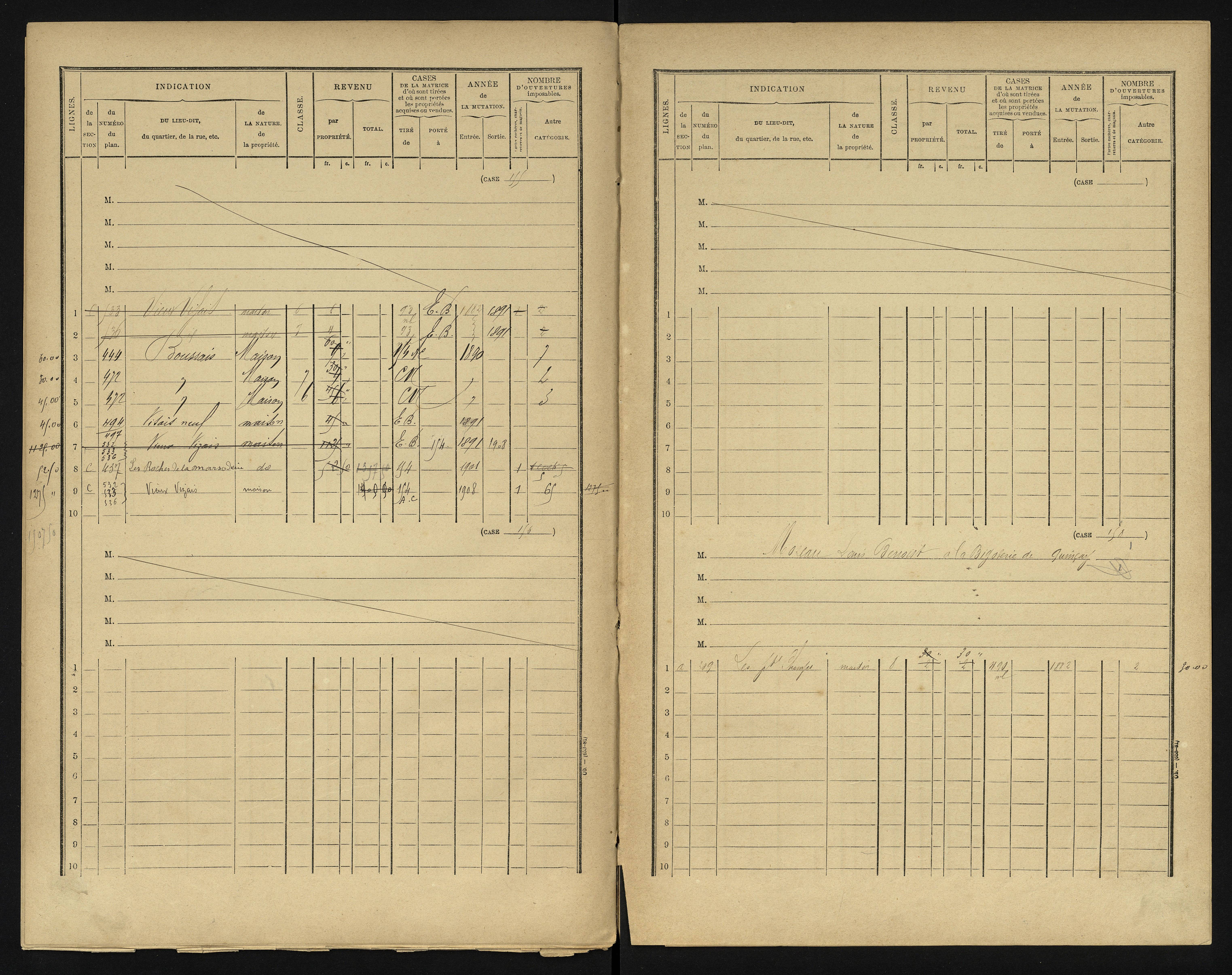 Béruges - FRAD086_cadastre Cases 1-211 