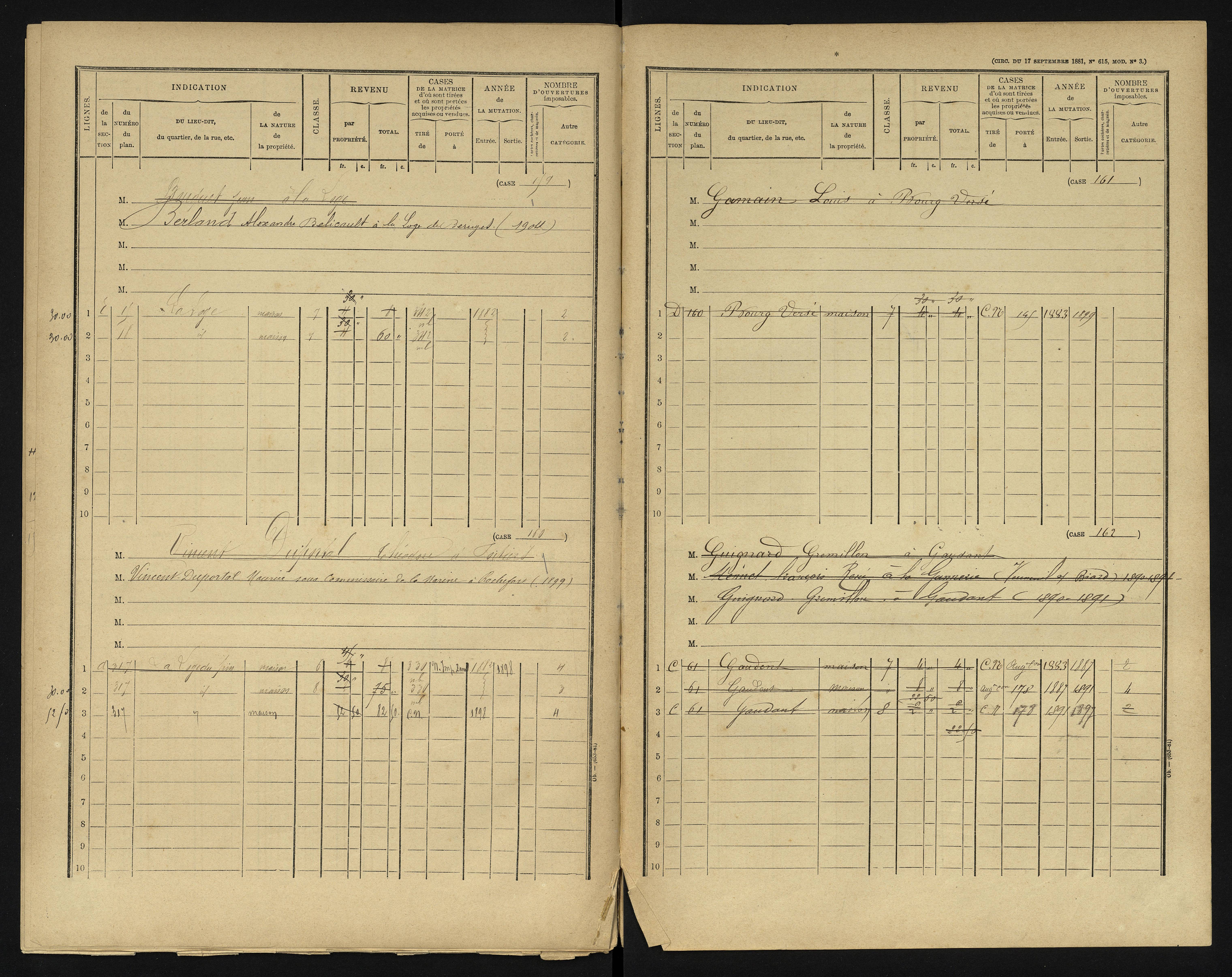 Béruges - FRAD086_cadastre Cases 1-211 