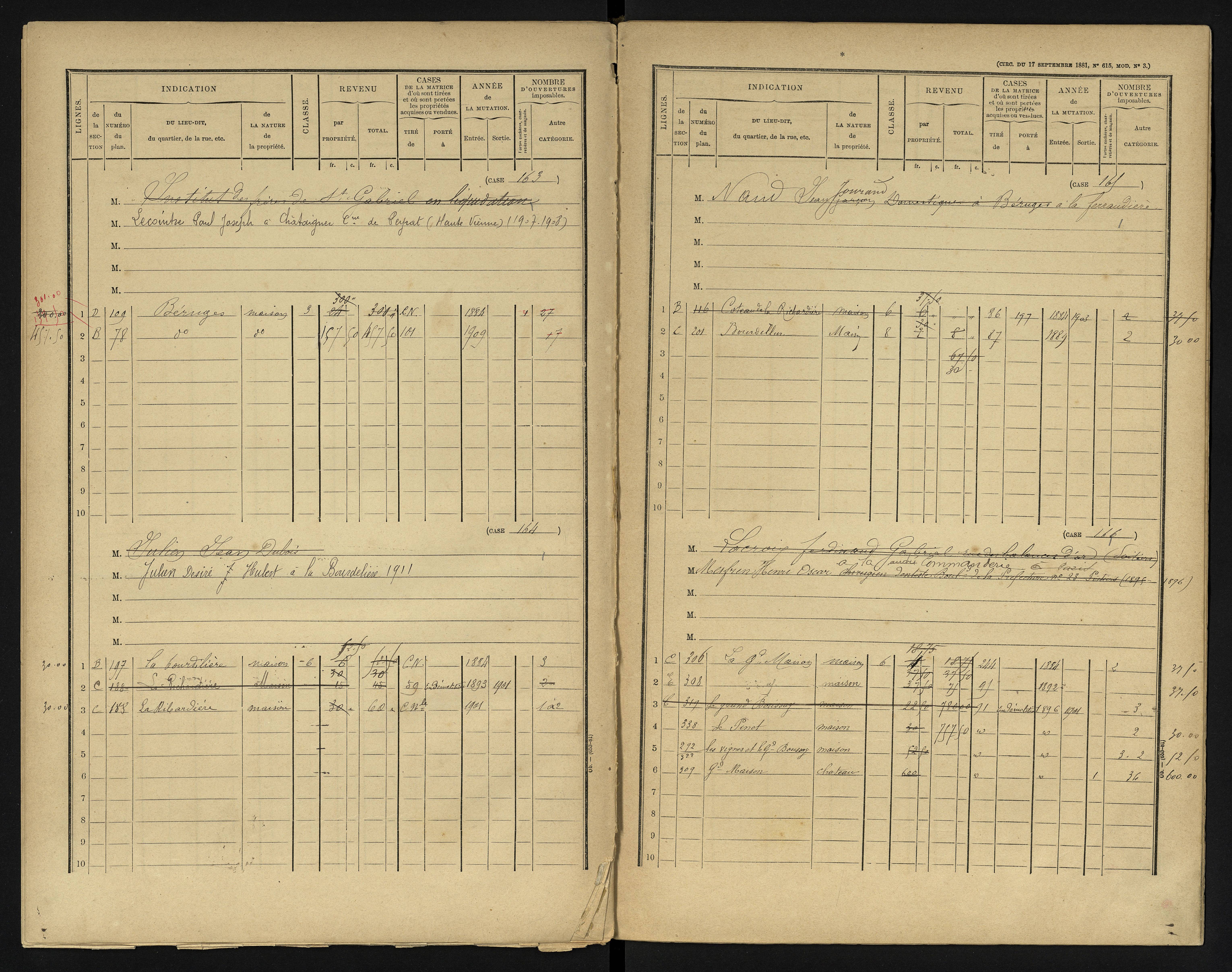 Béruges - FRAD086_cadastre Cases 1-211 