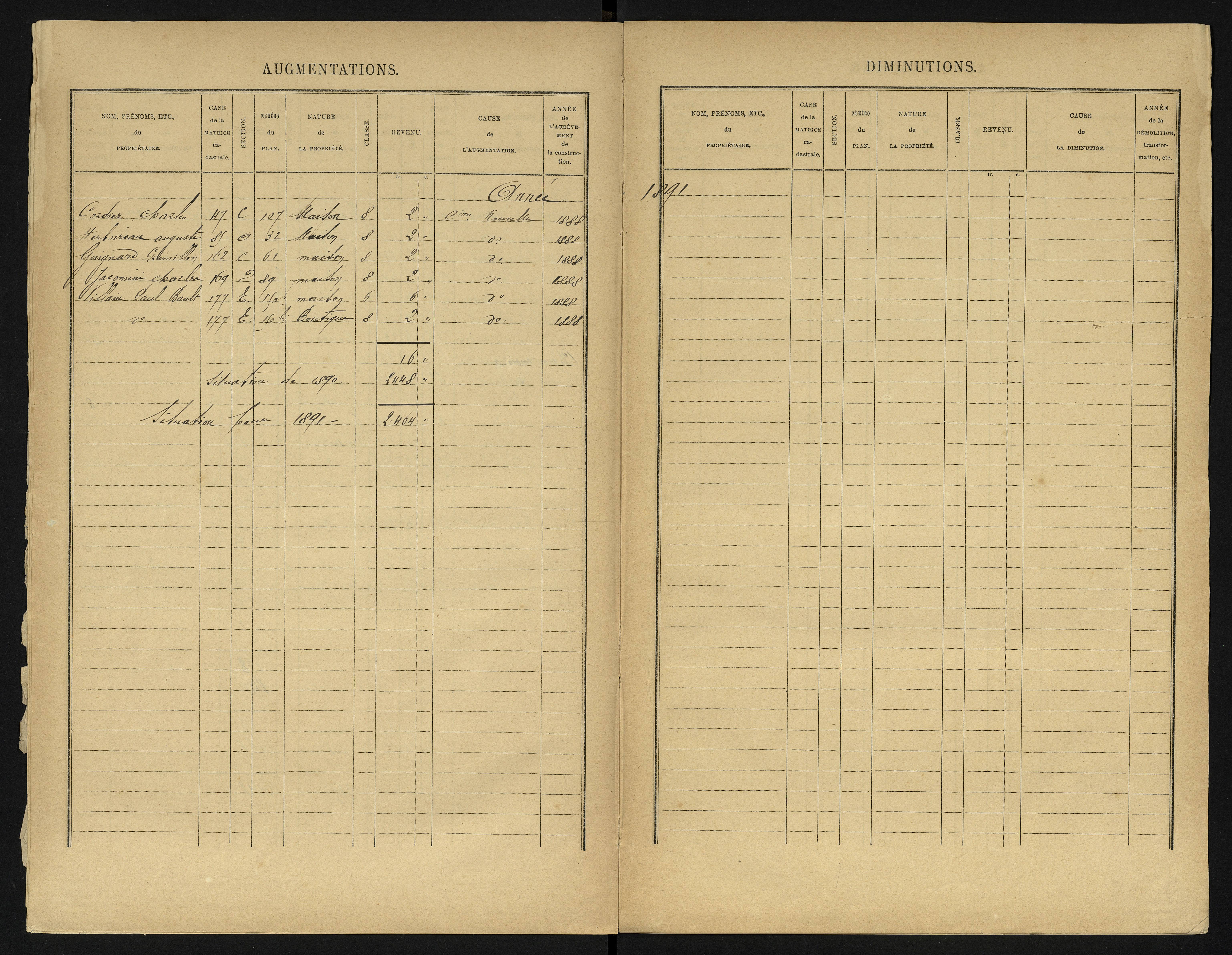Béruges - FRAD086_cadastre Cases 1-211 